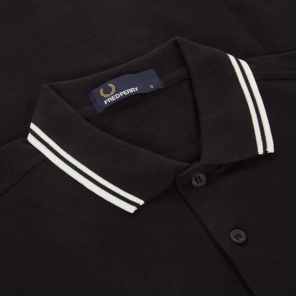 Twin Tipped Polo - Black/Porcelain