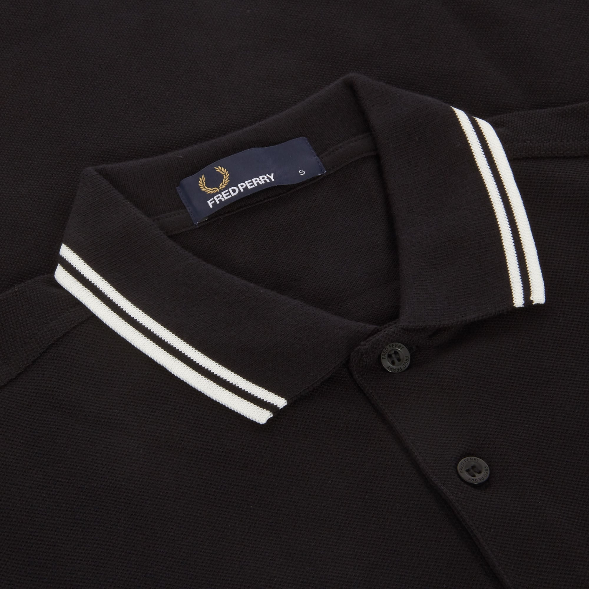 Twin Tipped Polo - Black/Porcelain