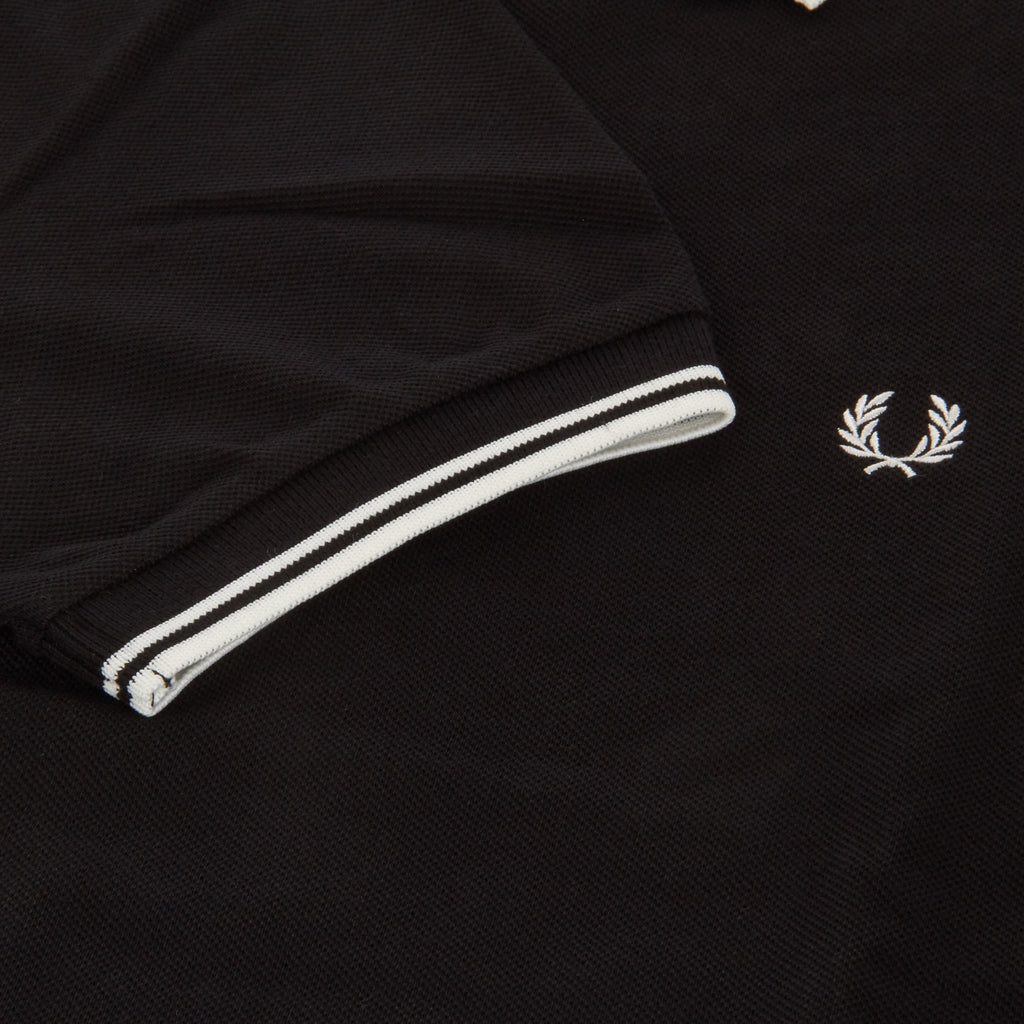 Twin Tipped Polo - Black/Porcelain