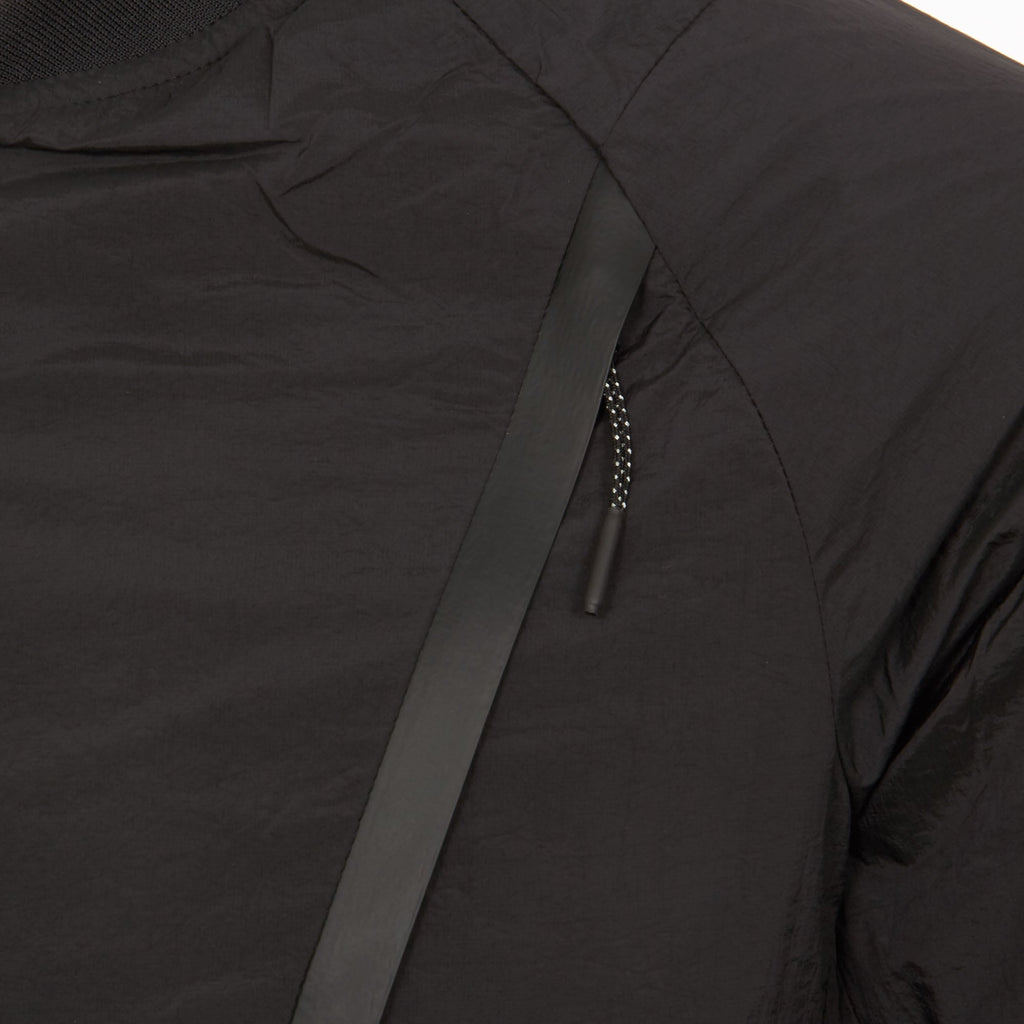 Black Hypermesh Varsity Jacket