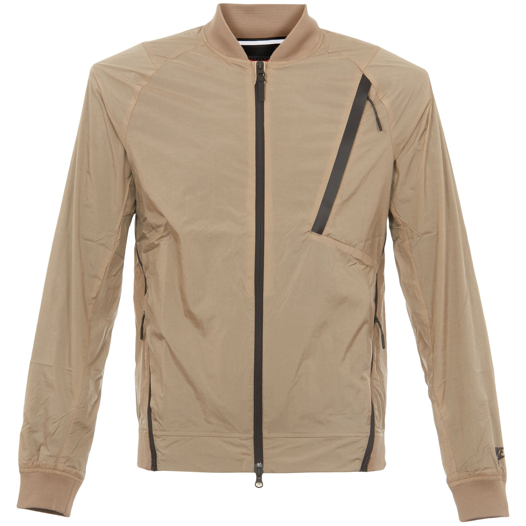 Khaki Hypermesh Varsity Jacket