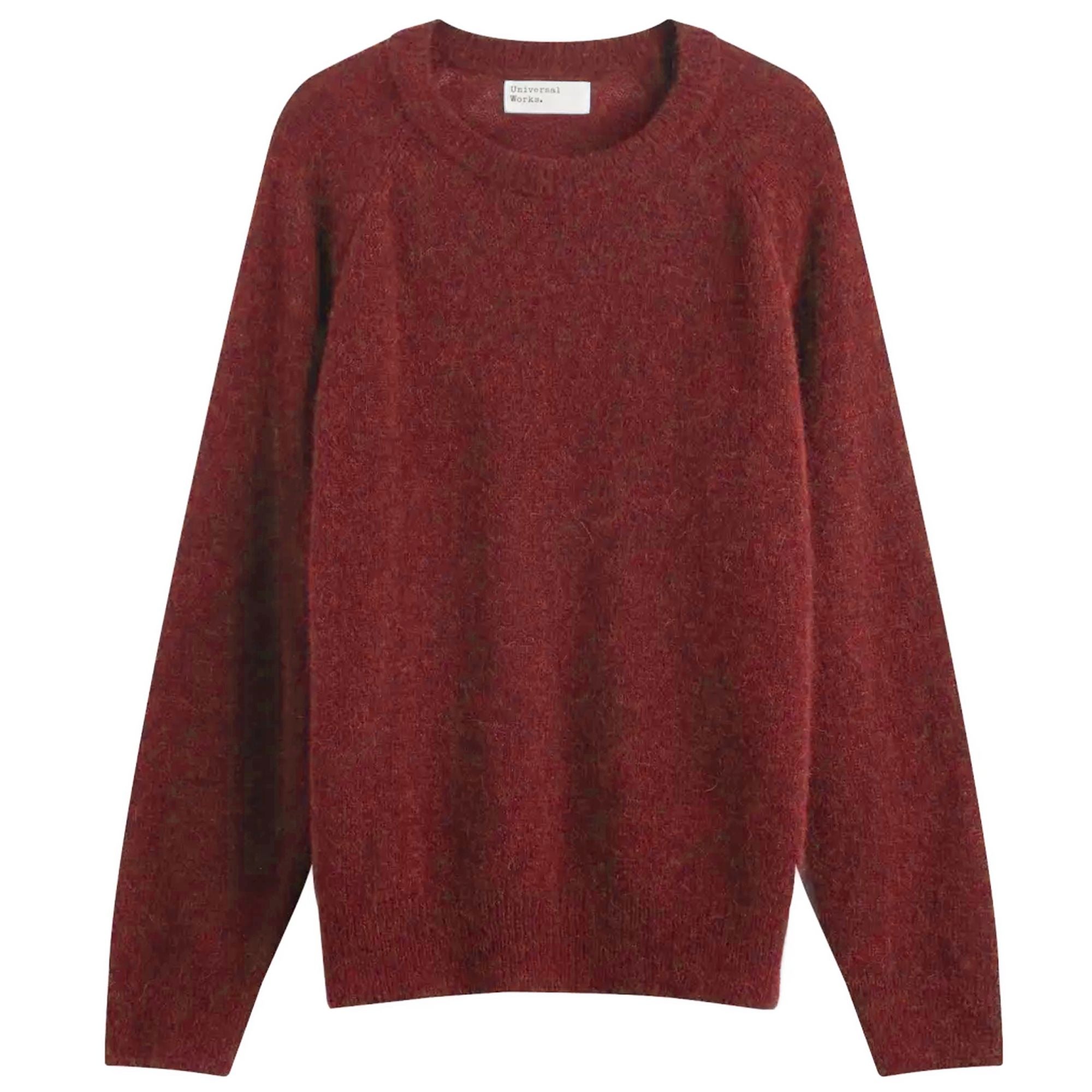 Universal Works Lyon Crew Alpaca Knit - Deep Orange