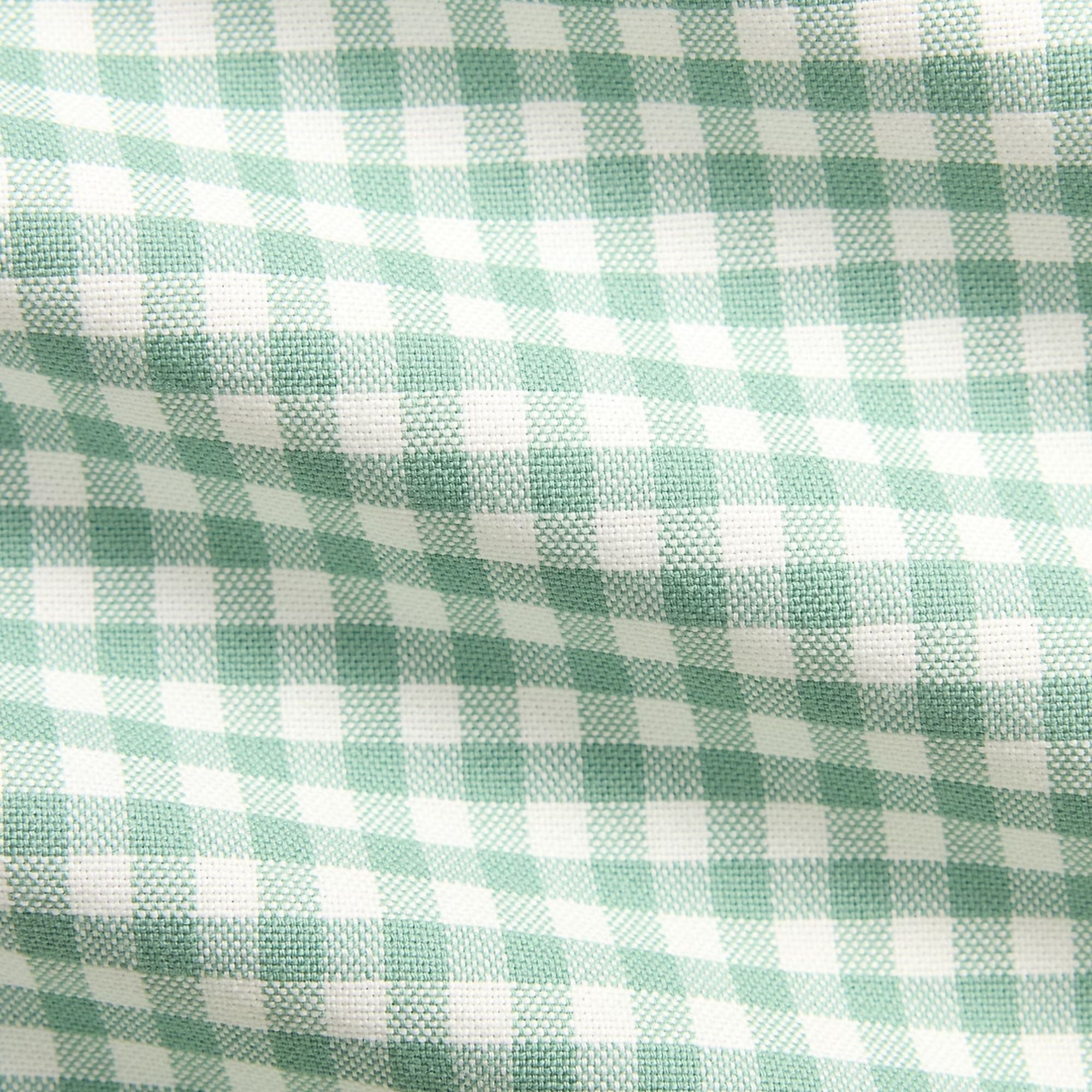 Polo Ralph Lauren Custom Fit Gingham Oxford Shirt - Faded Mint White