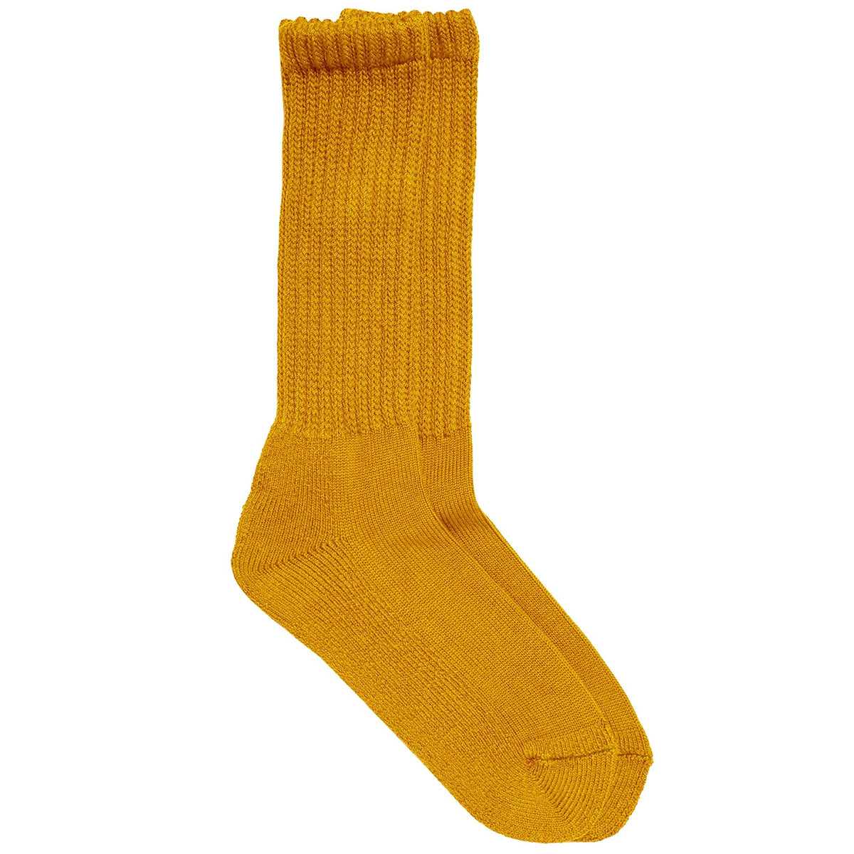 RoToTo Socks Loose Pile Crew Socks - Yellow