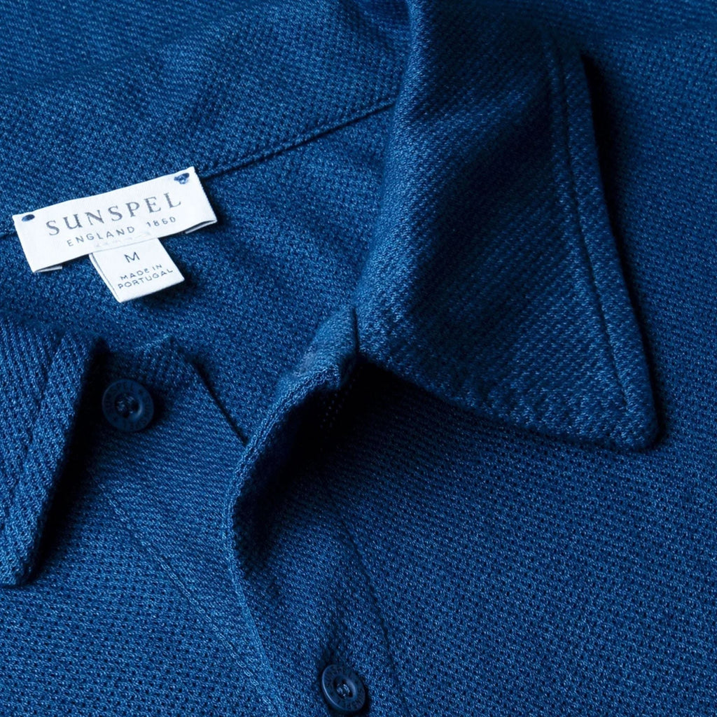 Sunspel Riviera Polo Shirt - Indigo