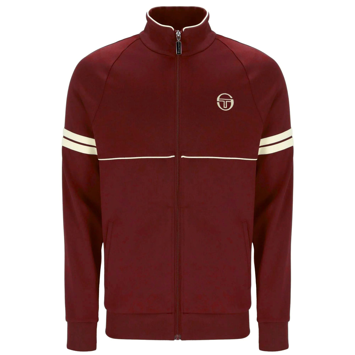 Sergio Tacchini x Stuarts x Stuarts Orion Track Top - Merlot/Buttercream