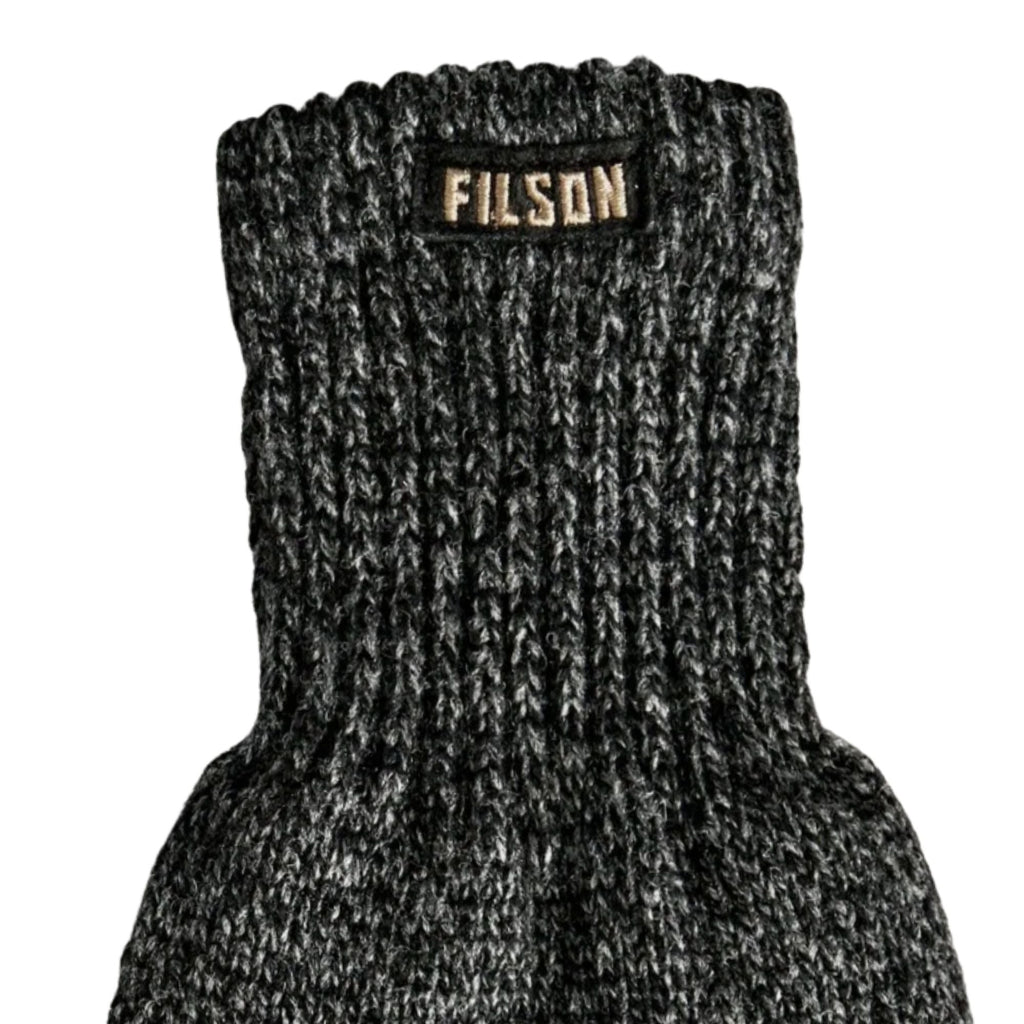 Filson Full Finger Knit Gloves - Charcoal