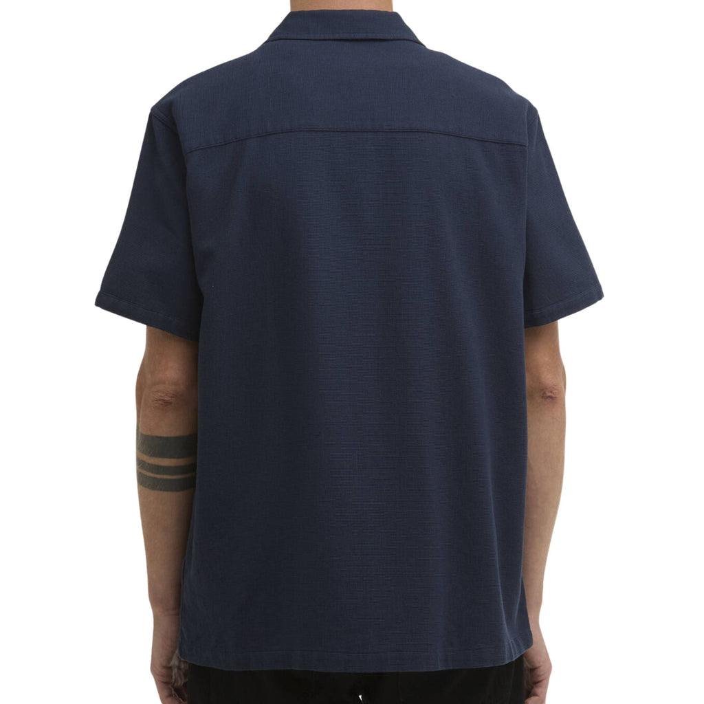 Barbour International Wayback Waffle Shirt - Navy
