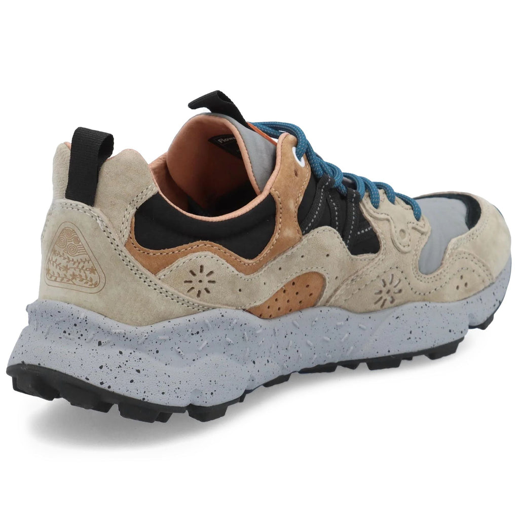 Flower Mountain Yamano 3 Man Trainers - Dark Beige/Grey/Black
