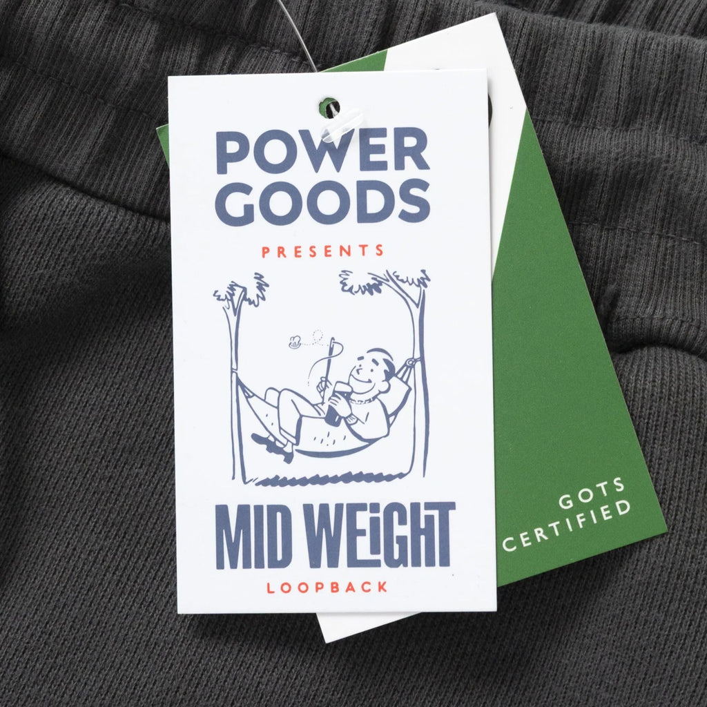 Power Goods Loopback Sweat Shorts - Washed Black
