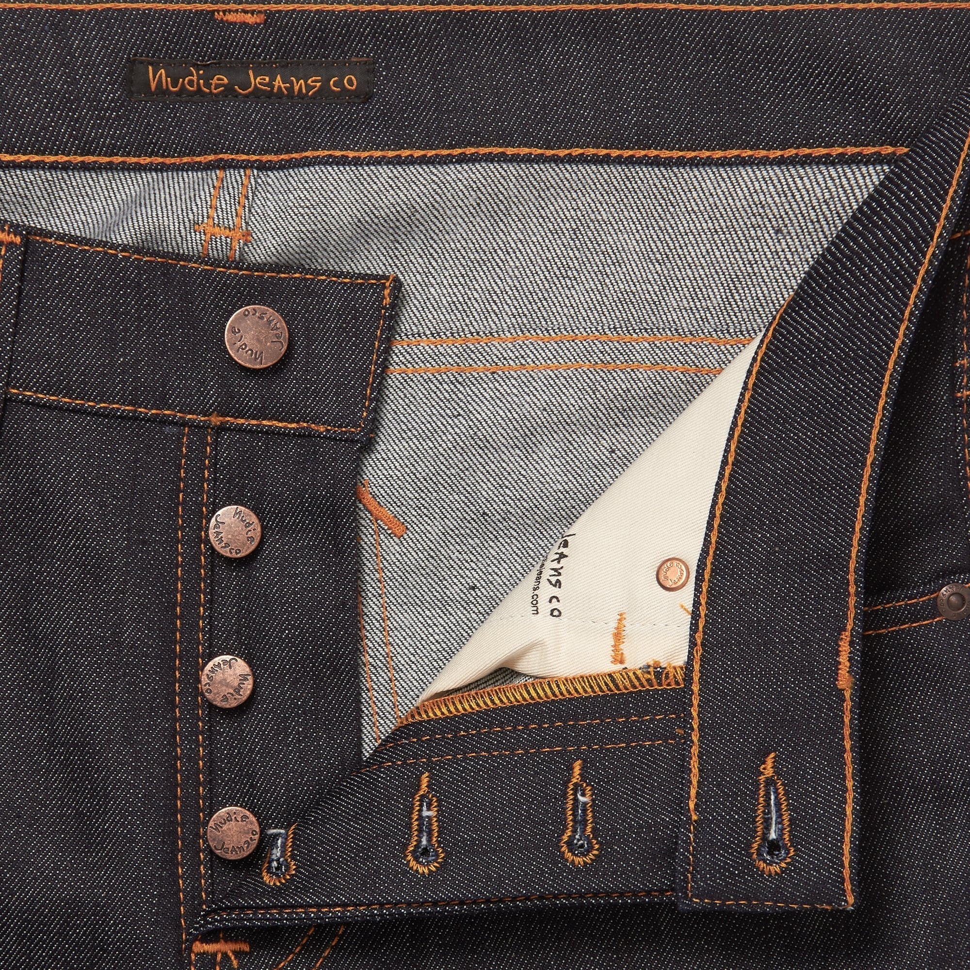 Dry Pure Navy Tilted Tor Jeans - Skinny Fit