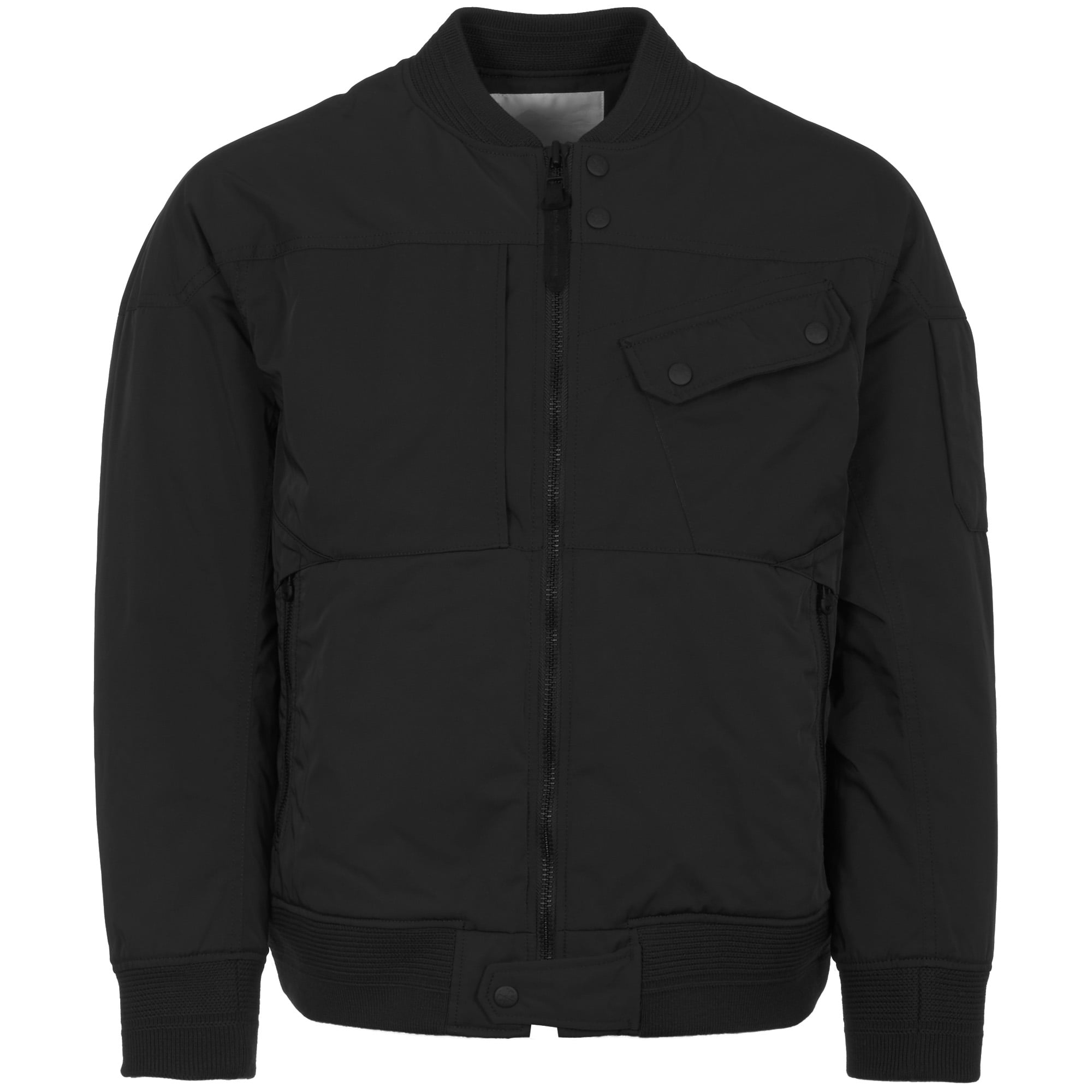 White Mountaineering Black Gore Windstopper Twill Yoke Sleeve MA-1 Bomber Jacket