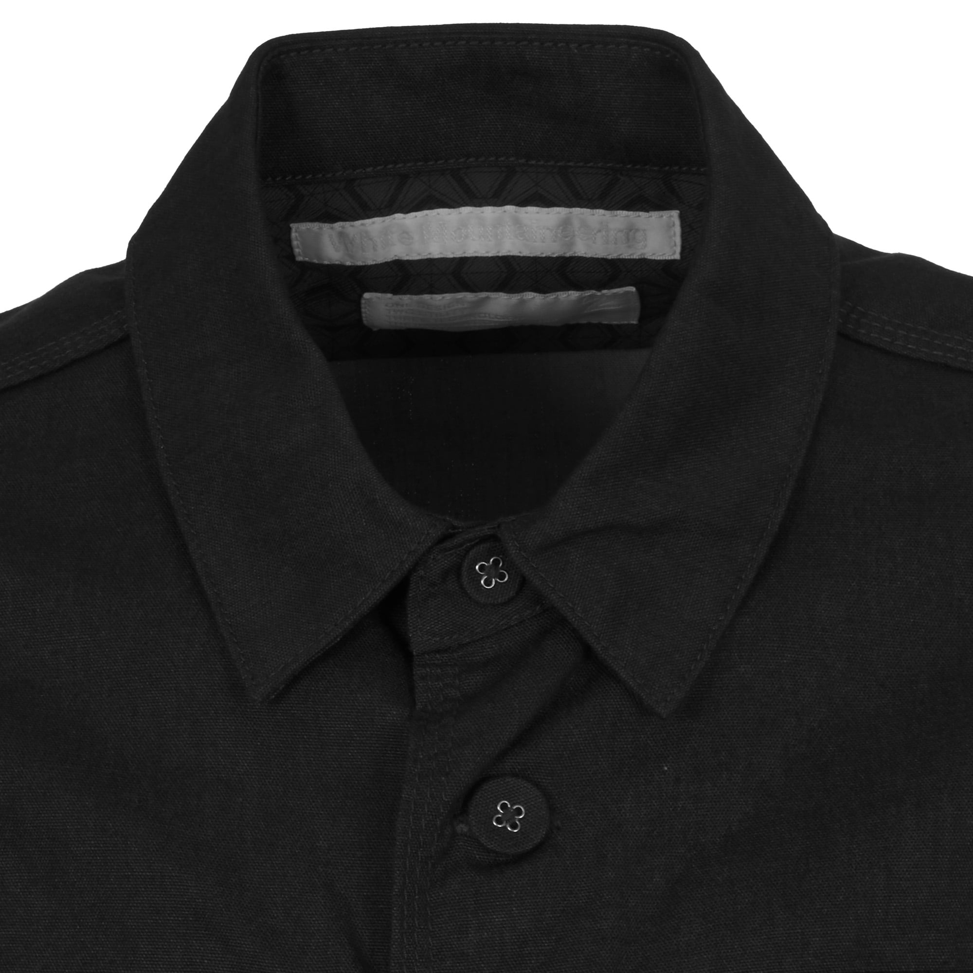 White Mountaineering Black Oxford Military Shirt Jacket