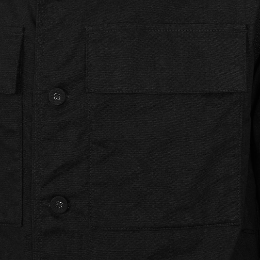 White Mountaineering Black Oxford Military Shirt Jacket