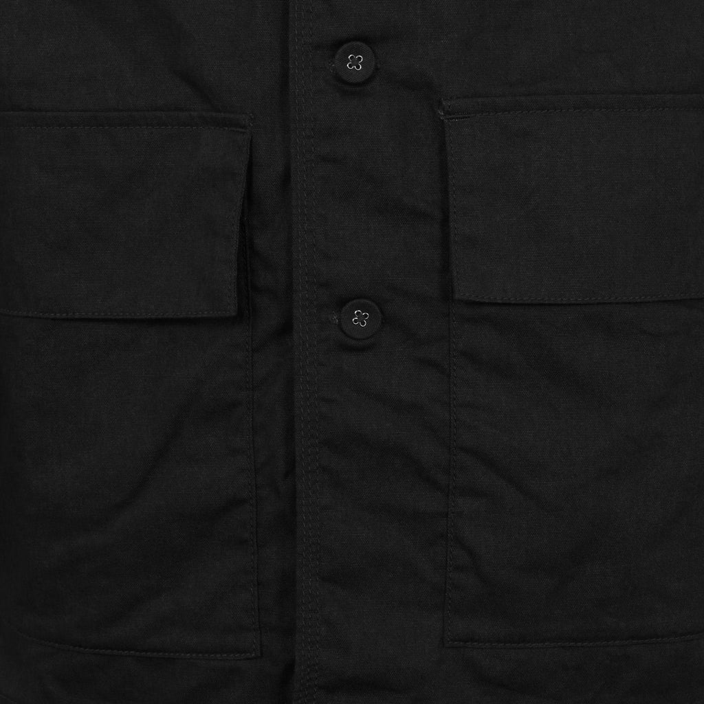 White Mountaineering Black Oxford Military Shirt Jacket