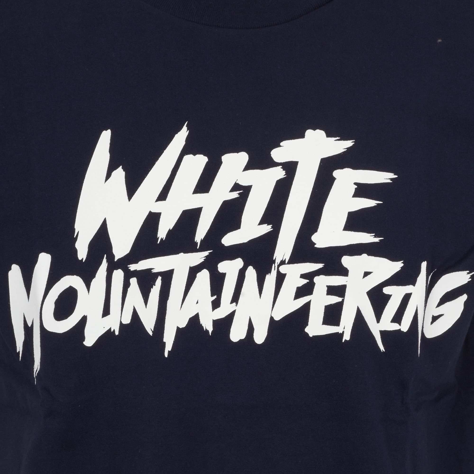 White Mountaineering Navy Logo Printed T-Shirt