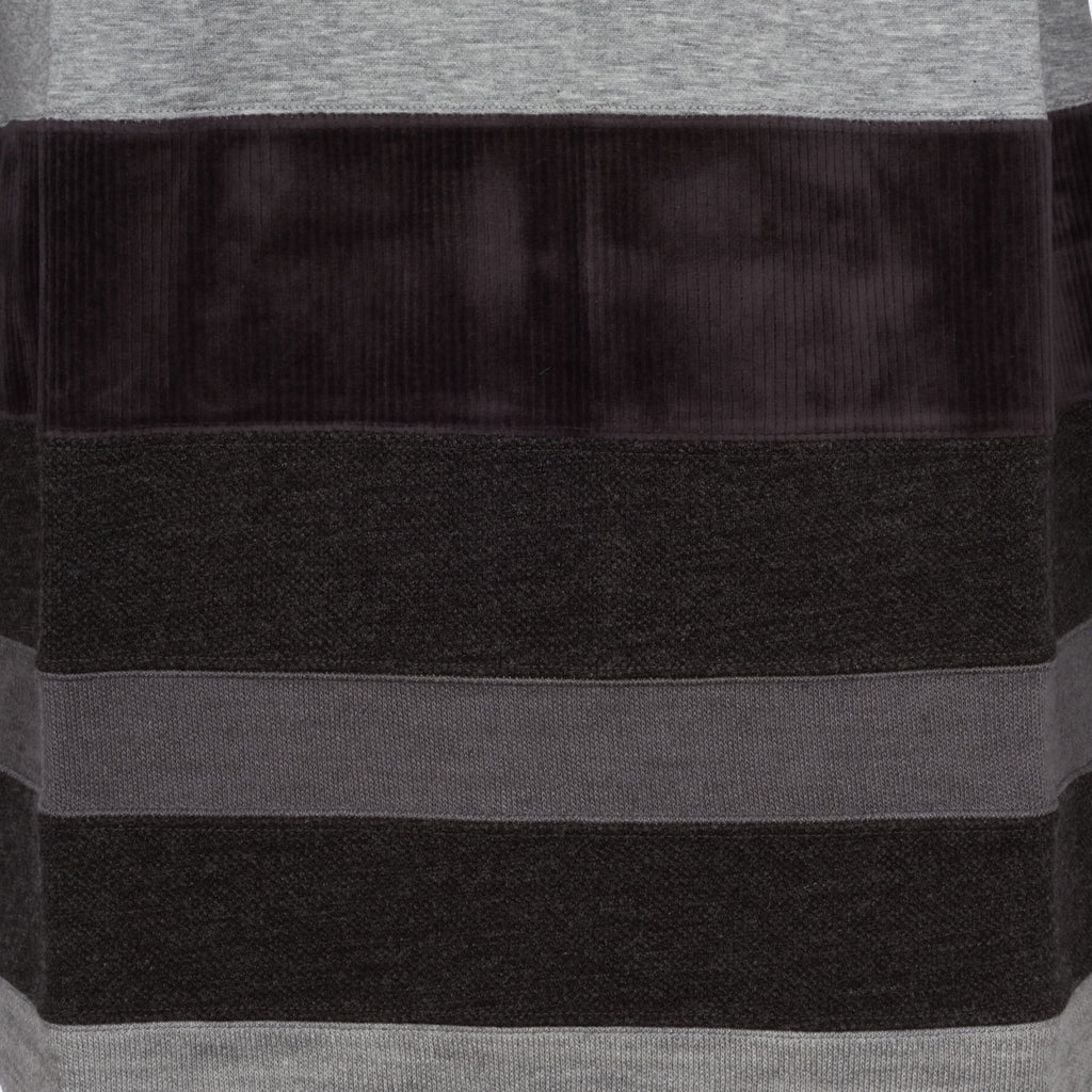 White Mountaineering Grey Contrast Border Mock Neck Jumper