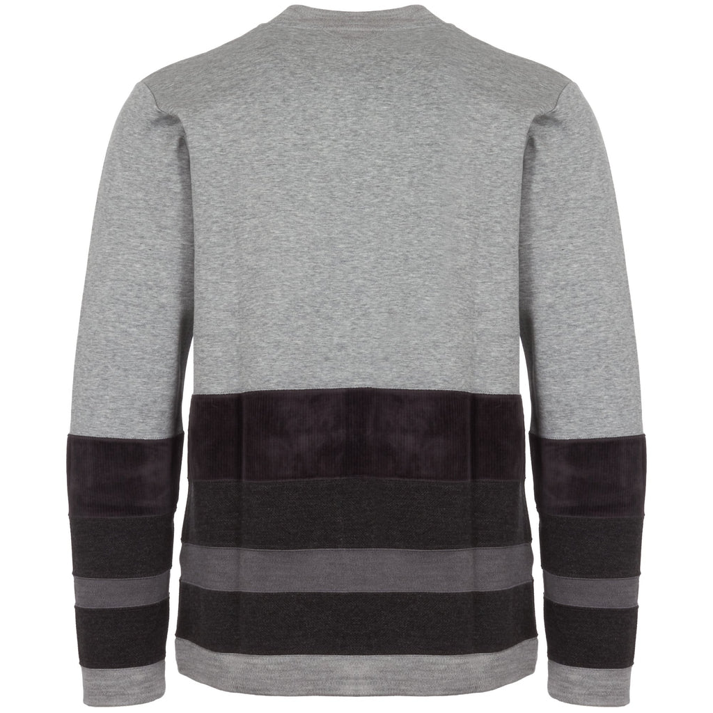 White Mountaineering Grey Contrast Border Mock Neck Jumper