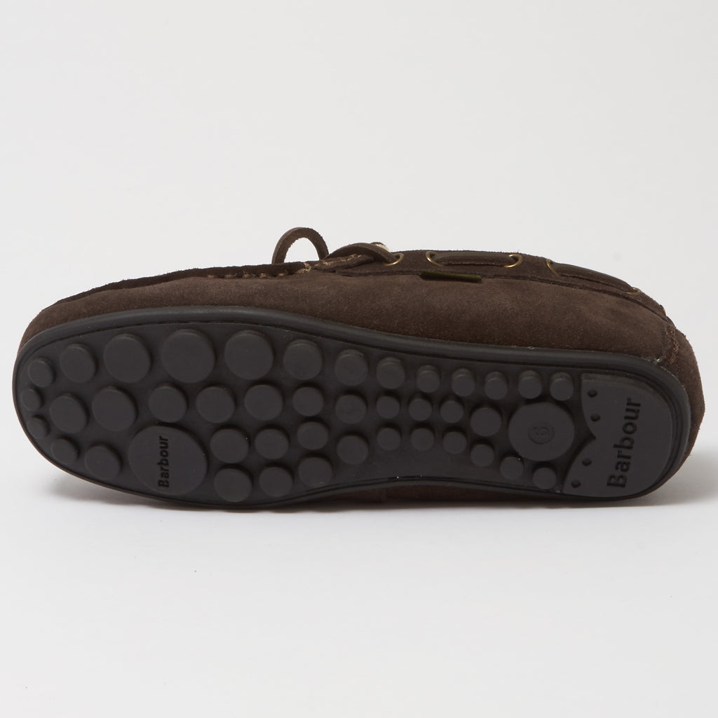 Barbour Brown Halom Slippers