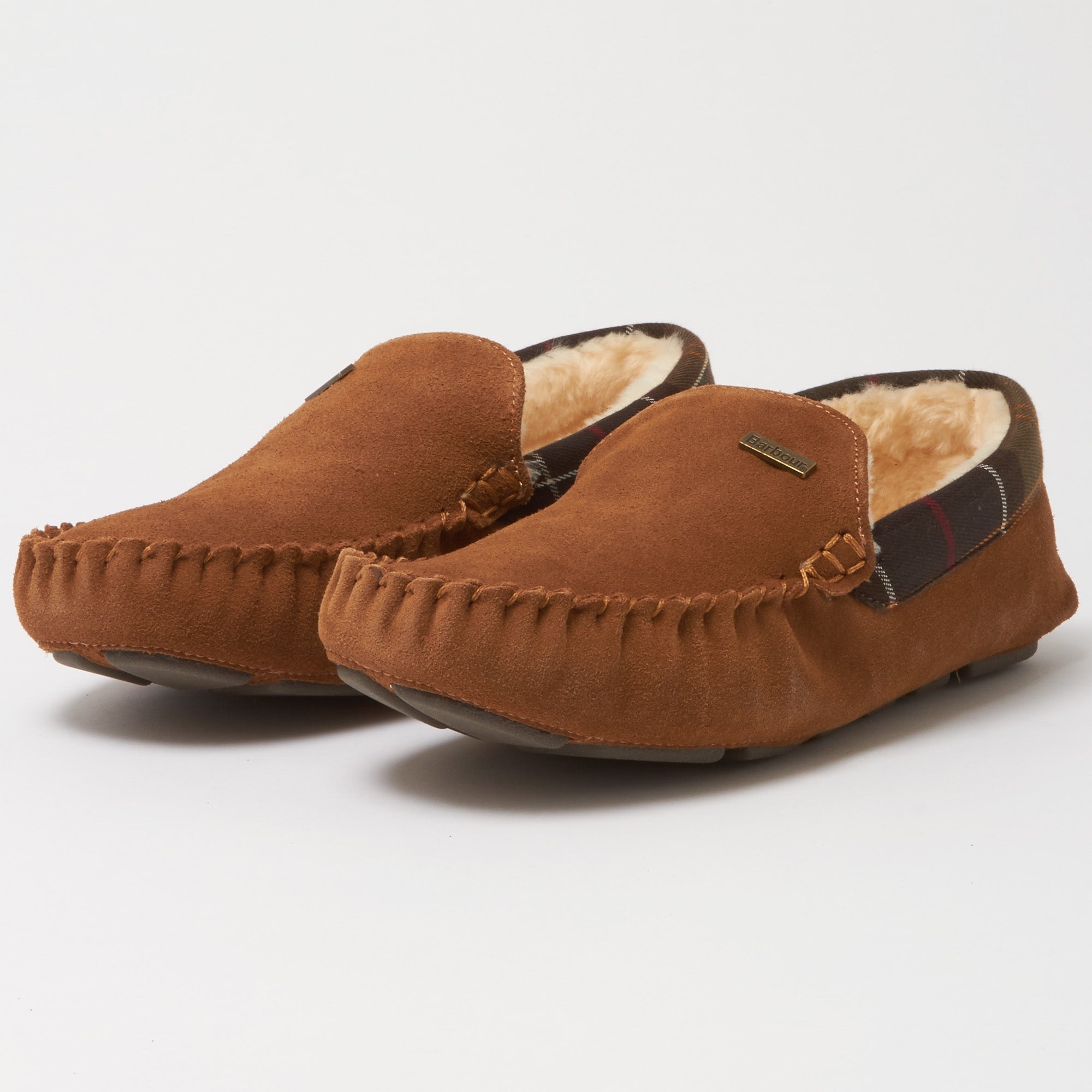 Barbour Monty Camel Slippers