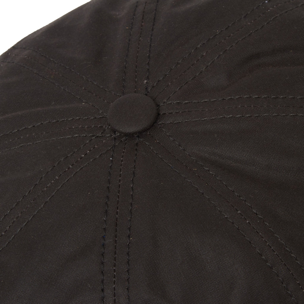 Stetson Hats Hatteras Waxed Newsboy Cap- Black
