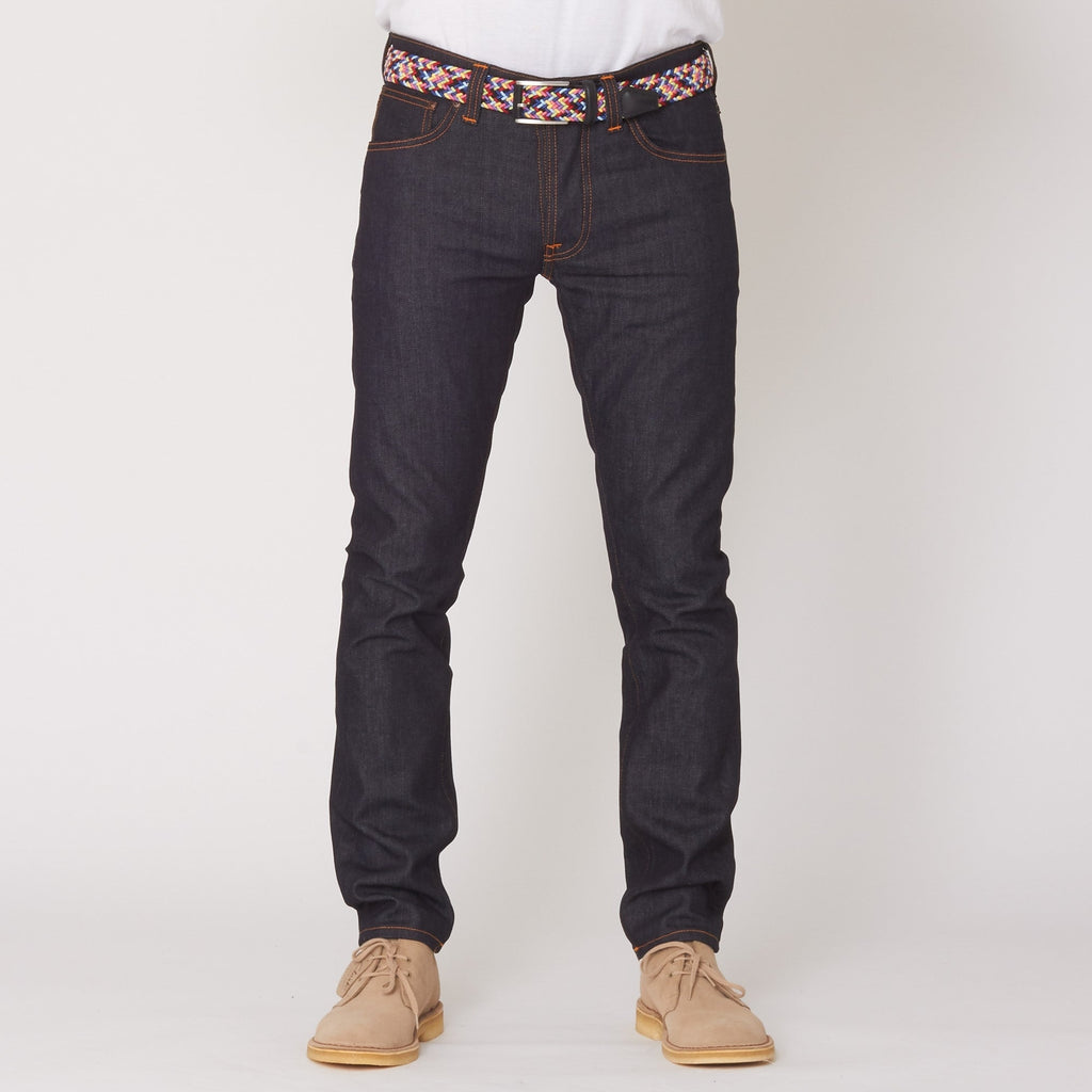 Dry Pure Navy Tilted Tor Jeans - Skinny Fit