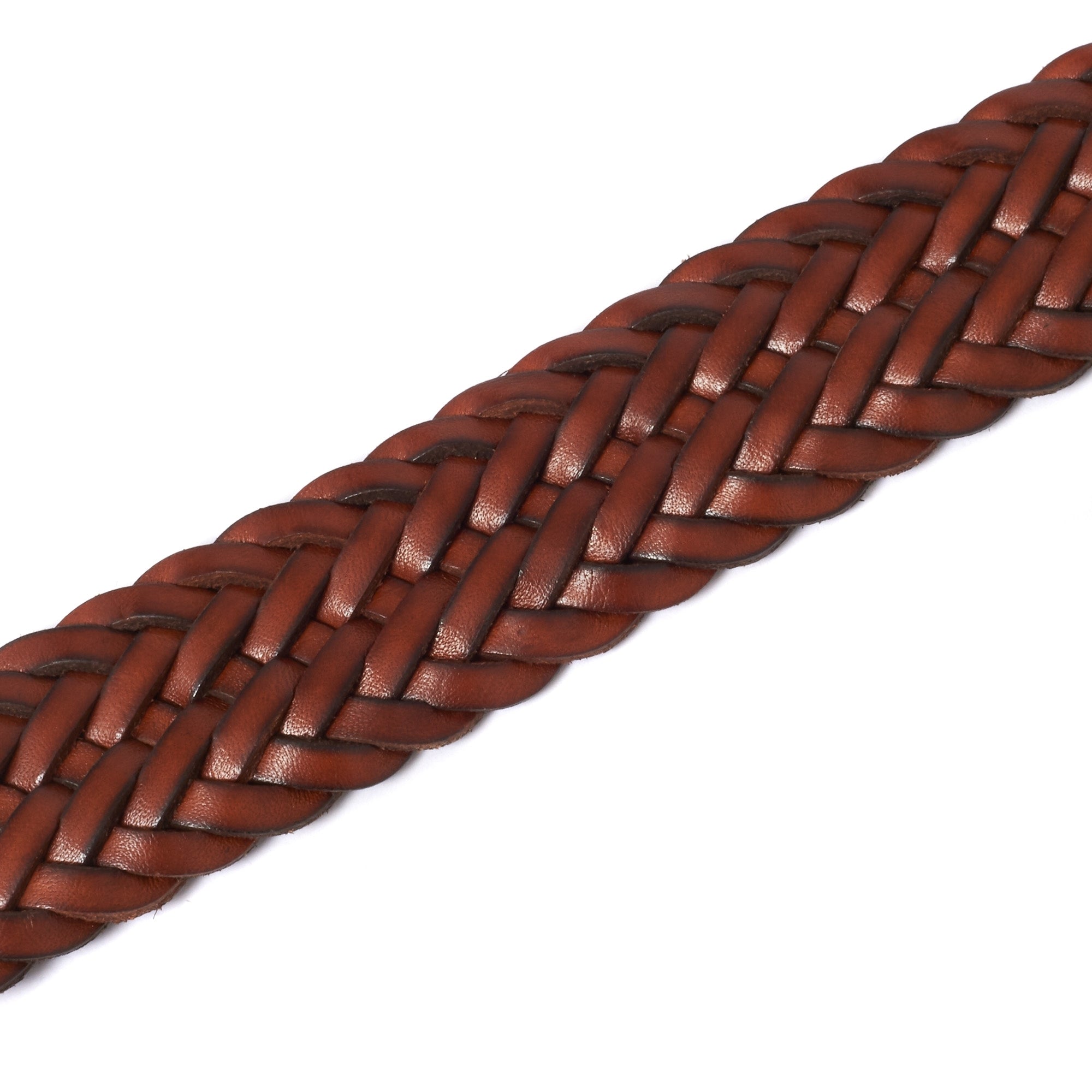 Anderson's Belts Woven Leather Belt - Brown
