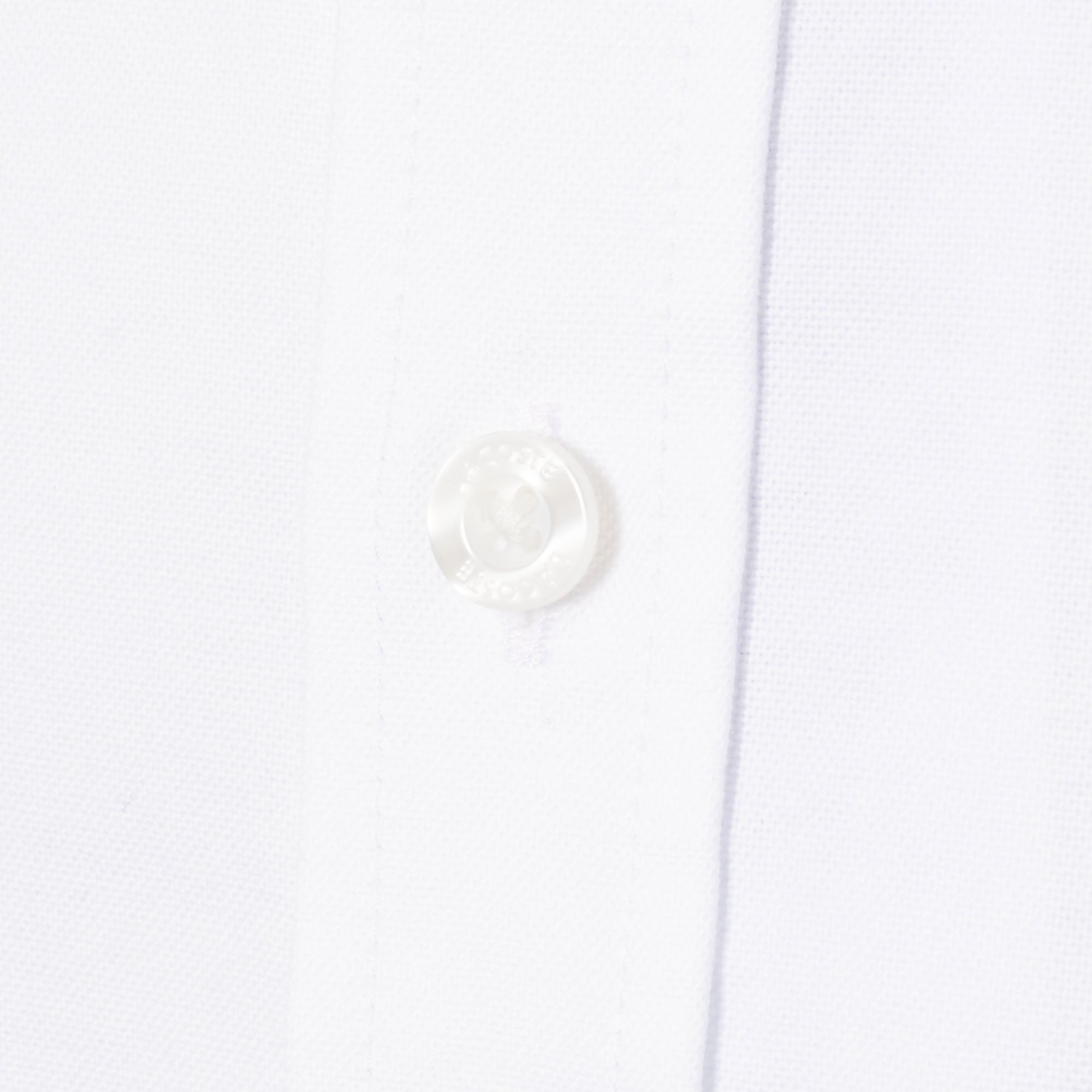 Lacoste White Short Sleeve Oxford Shirt