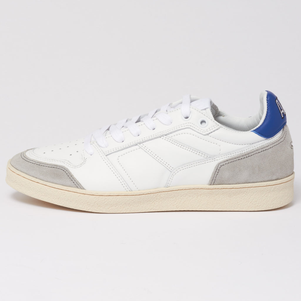 AMI Blue White Thin Low Trainers