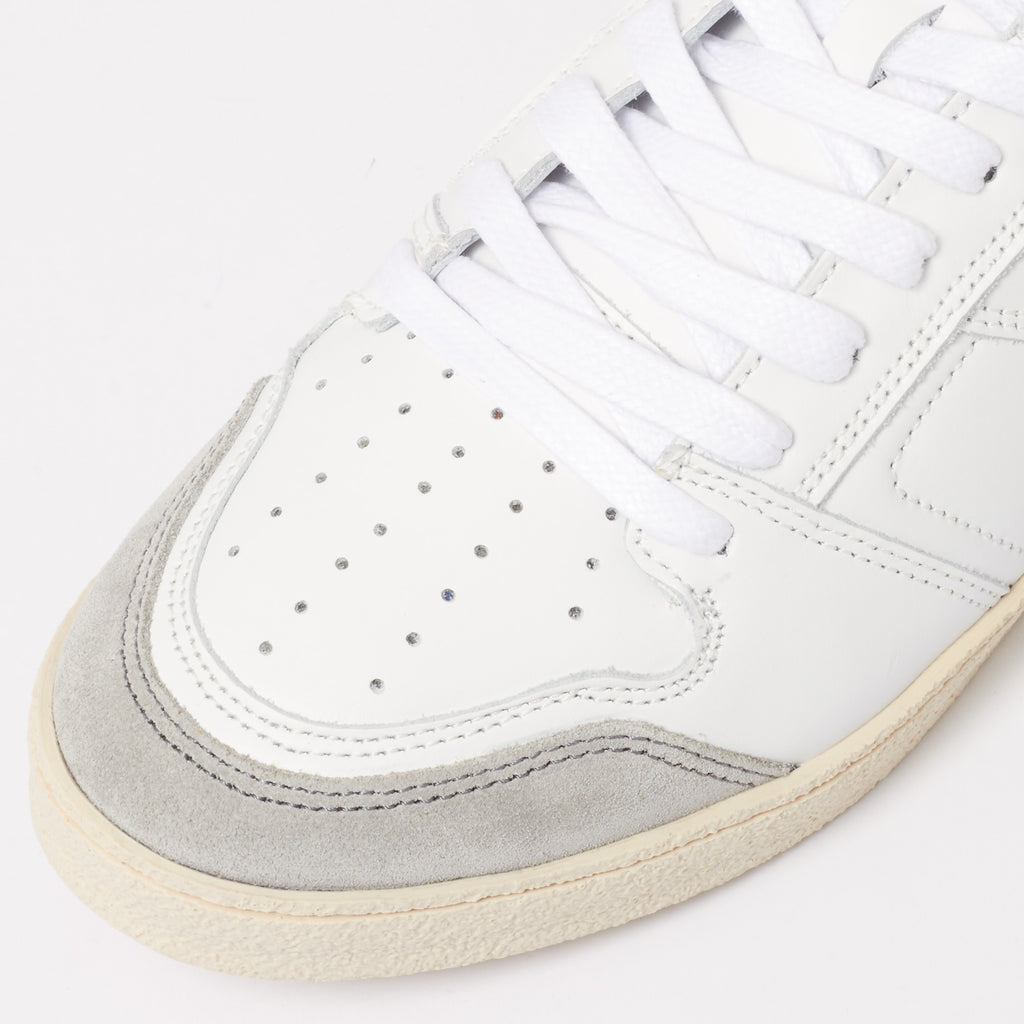 AMI Blue White Thin Low Trainers