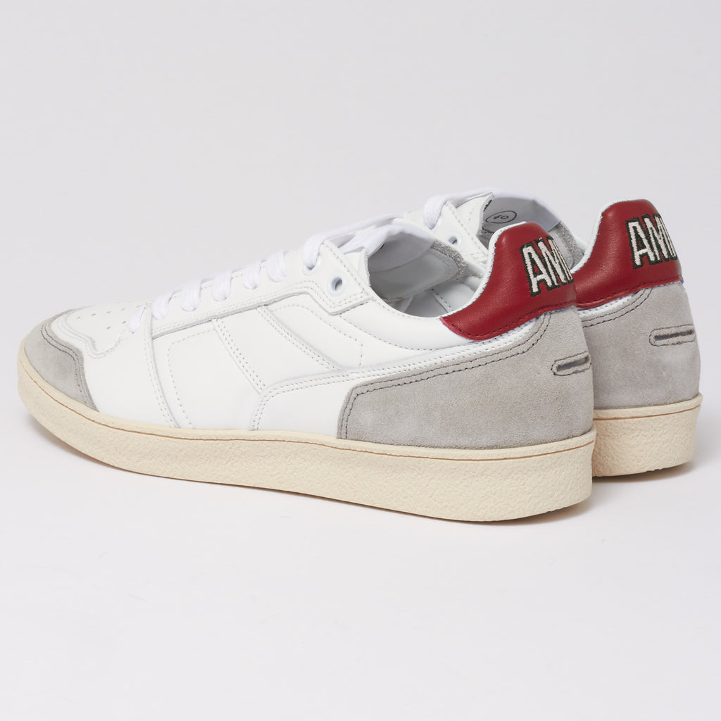 AMI Rouge White Thin Low Trainers