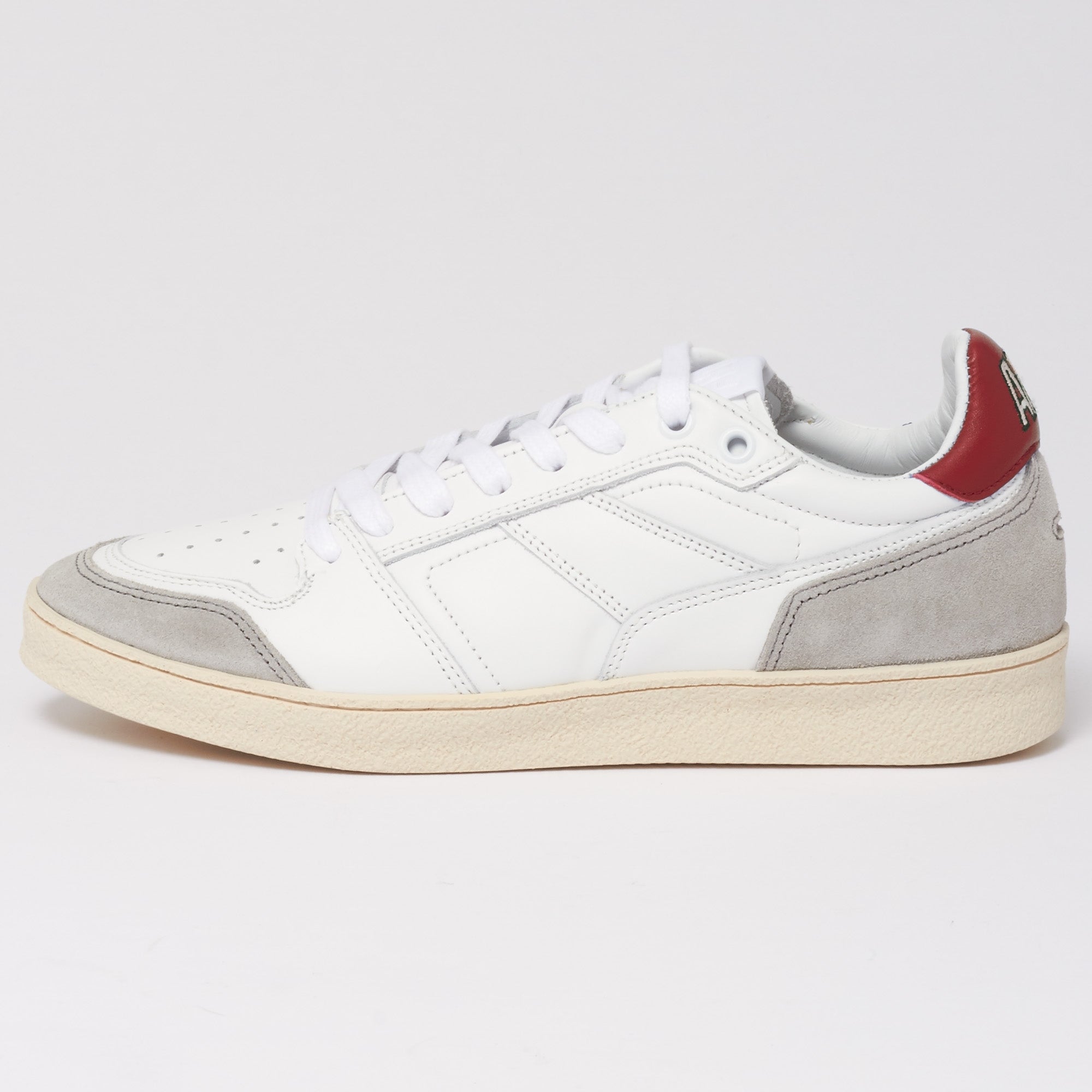 AMI Rouge White Thin Low Trainers
