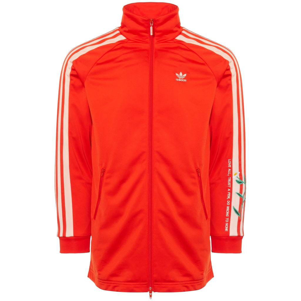 Adidas Originals Womens Fashion Long Women Track Jacket - Bold Orange