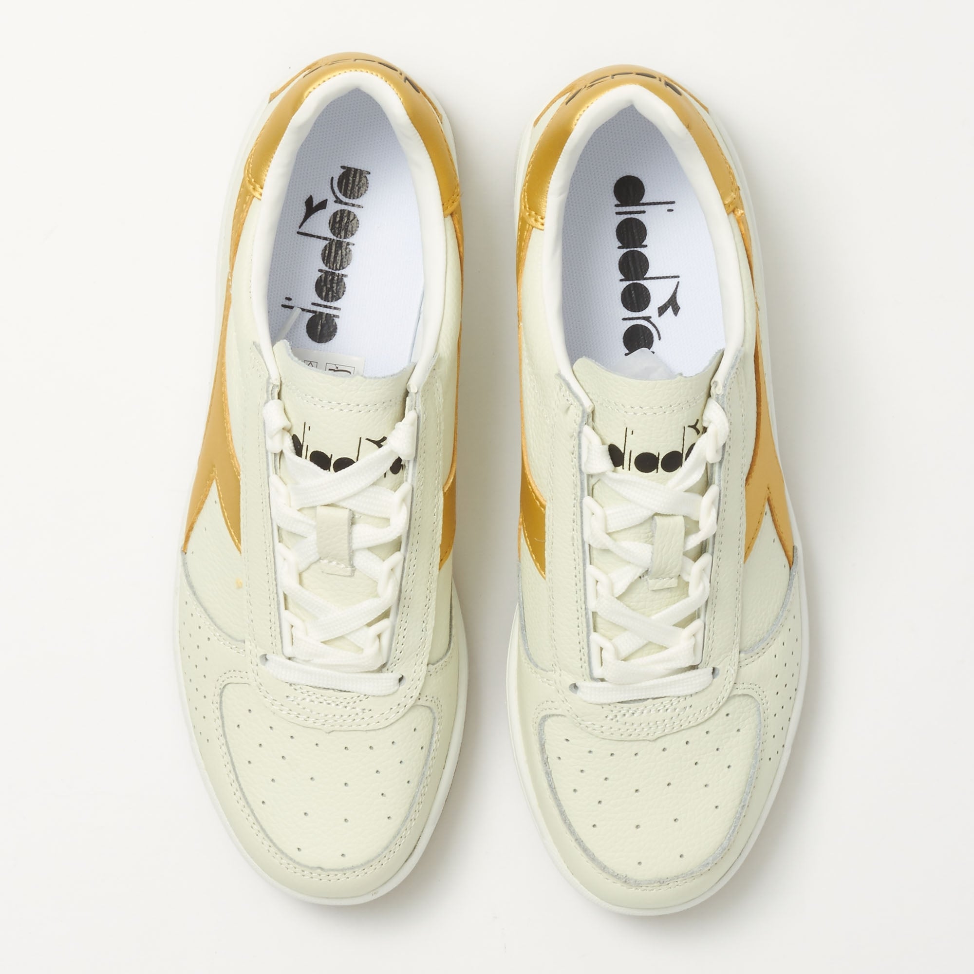 Diadora B.Elite L - White & Gold