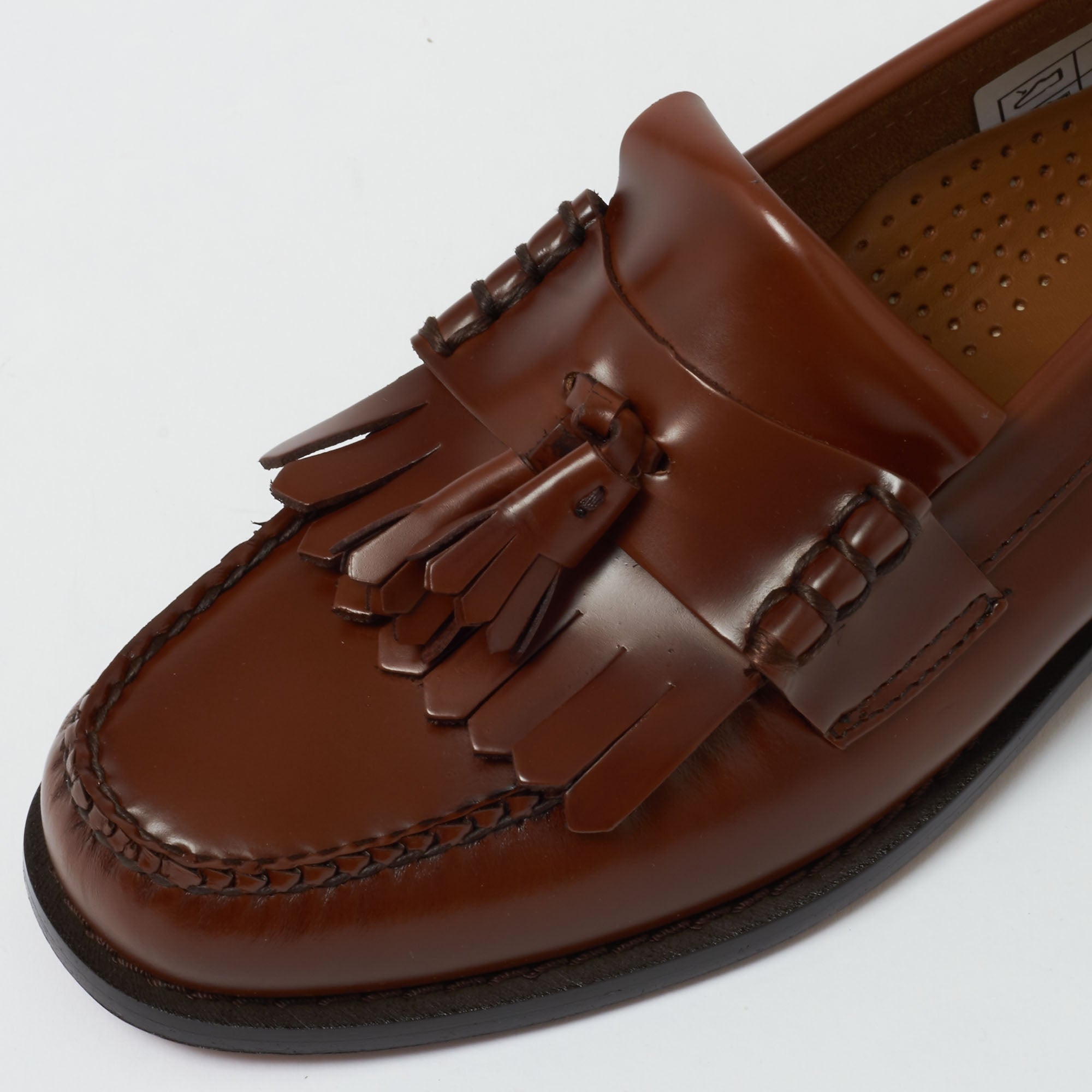 G.H. Bass Weejun Layton II Moc Kiltie Tassel Loafers - Mid Brown