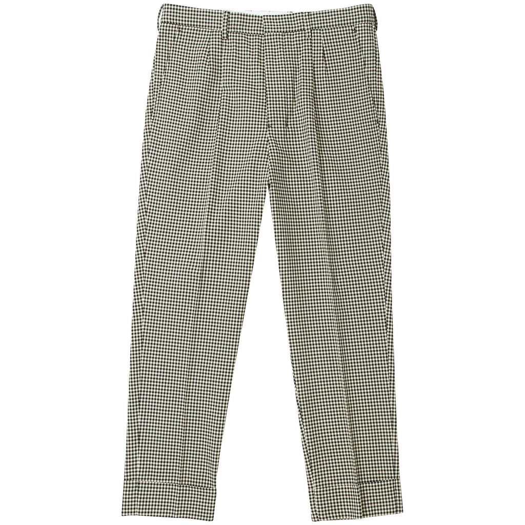 AMI Houndstooth Pleated Carrot Fit Trousers