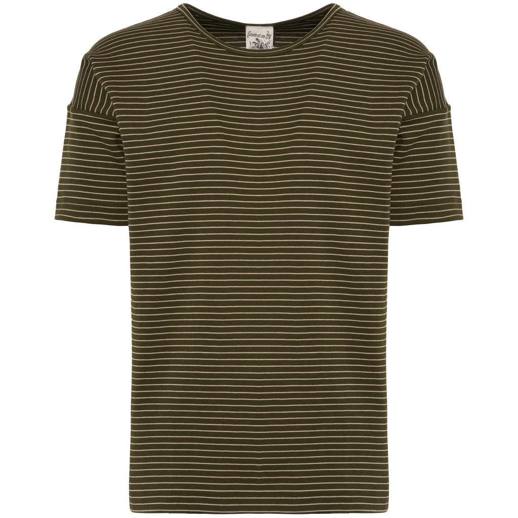 S.N.S Herning Army Moss Original Stripe T-Shirt