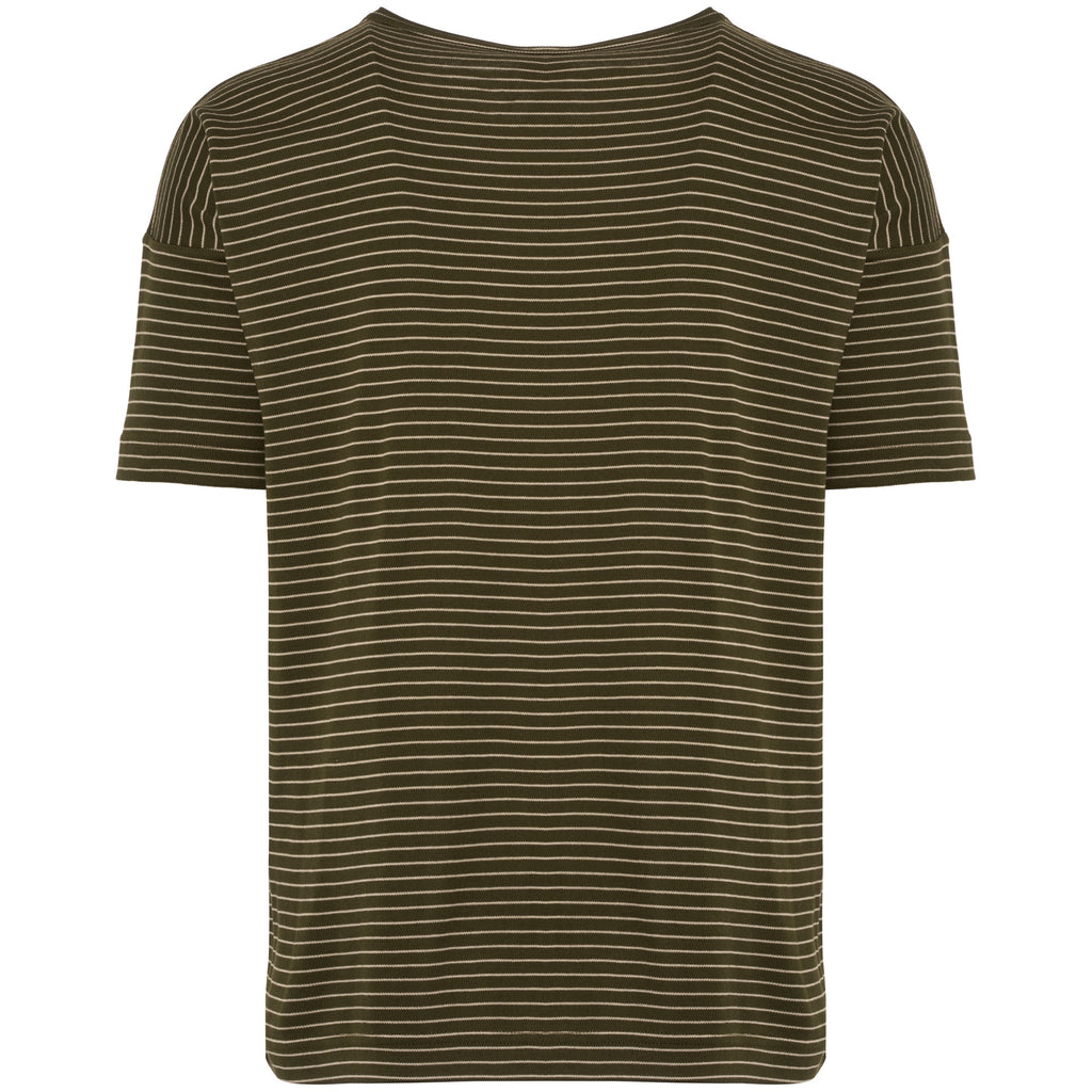 S.N.S Herning Army Moss Original Stripe T-Shirt