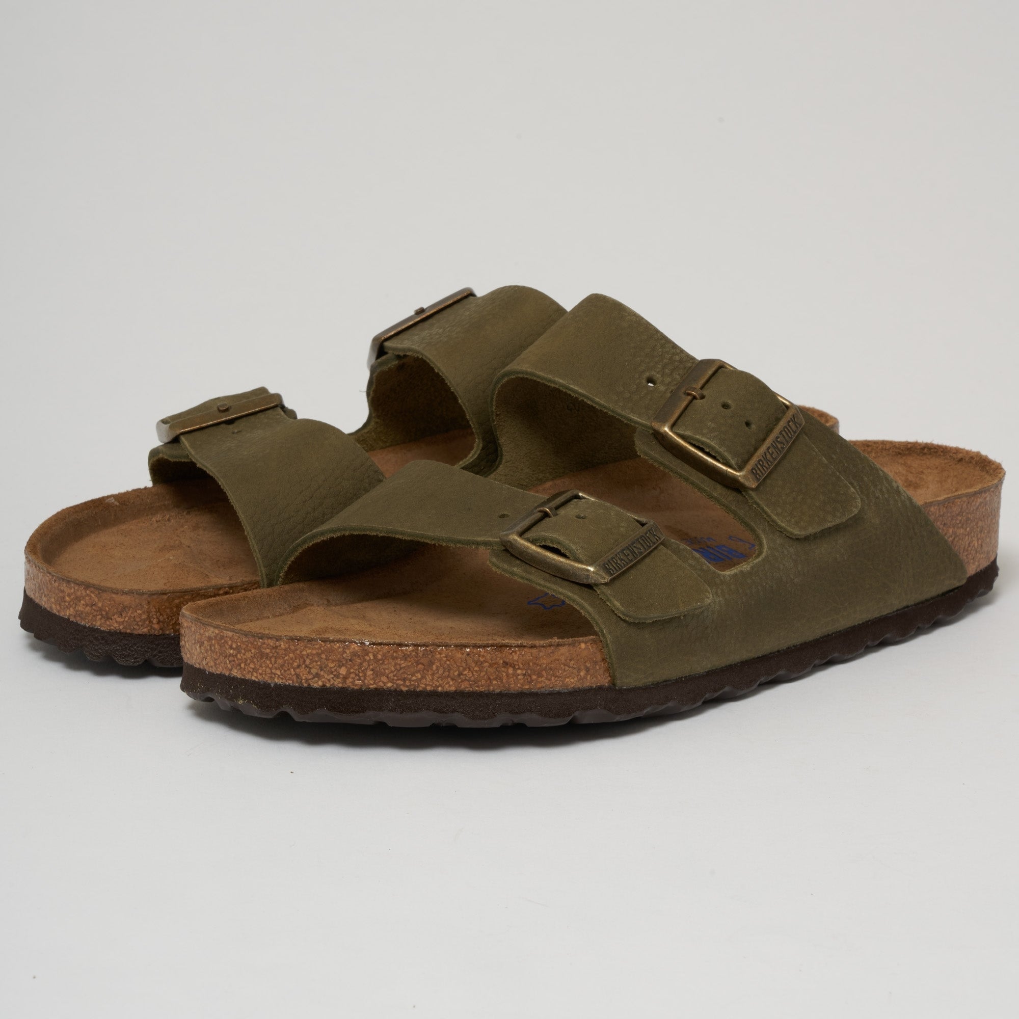 Birkenstock Arizona Sandals - Steer Khaki