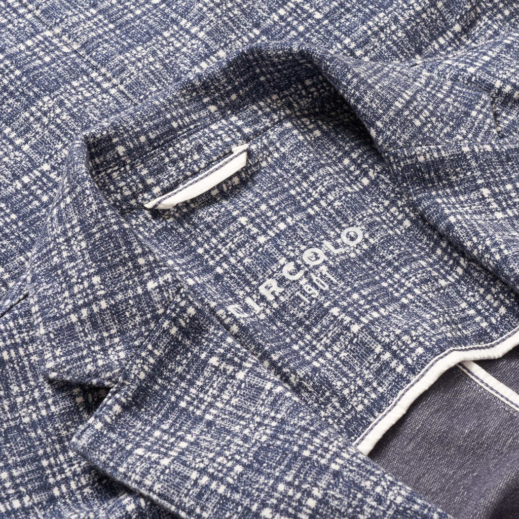 Circolo 1901 Blue & White Checked Blazer