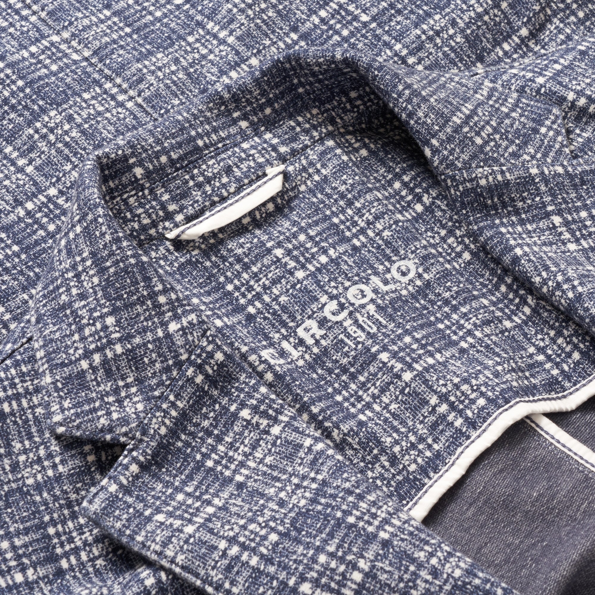 Circolo 1901 Blue & White Checked Blazer