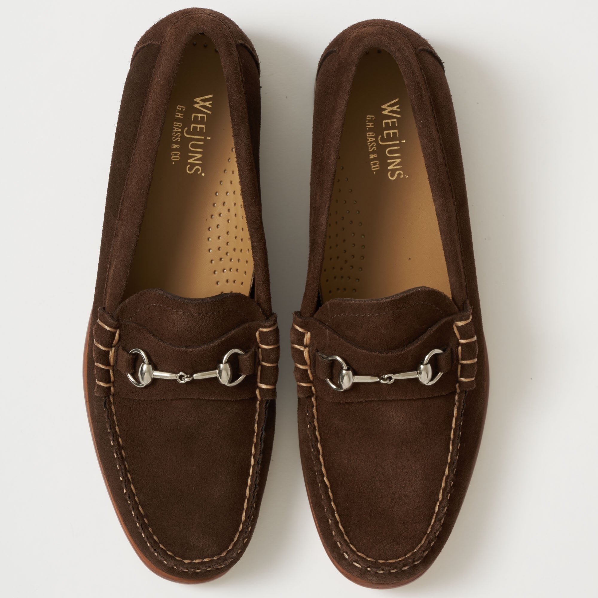 G.H. Bass Weejun Lincoln Palm Springs Reverso Loafers - Dark Brown