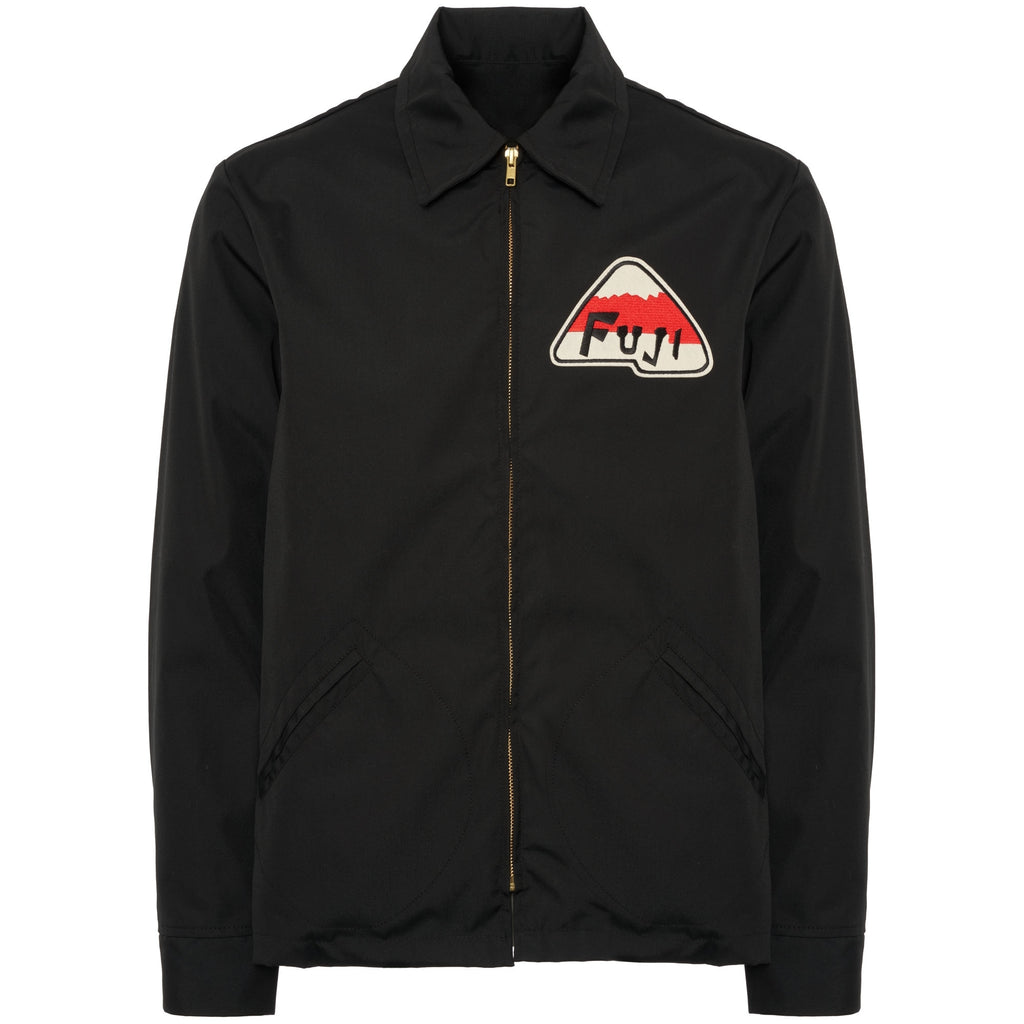 Ebbets Field Flannels Black Fuji Athletic Grounds Crew Jacket