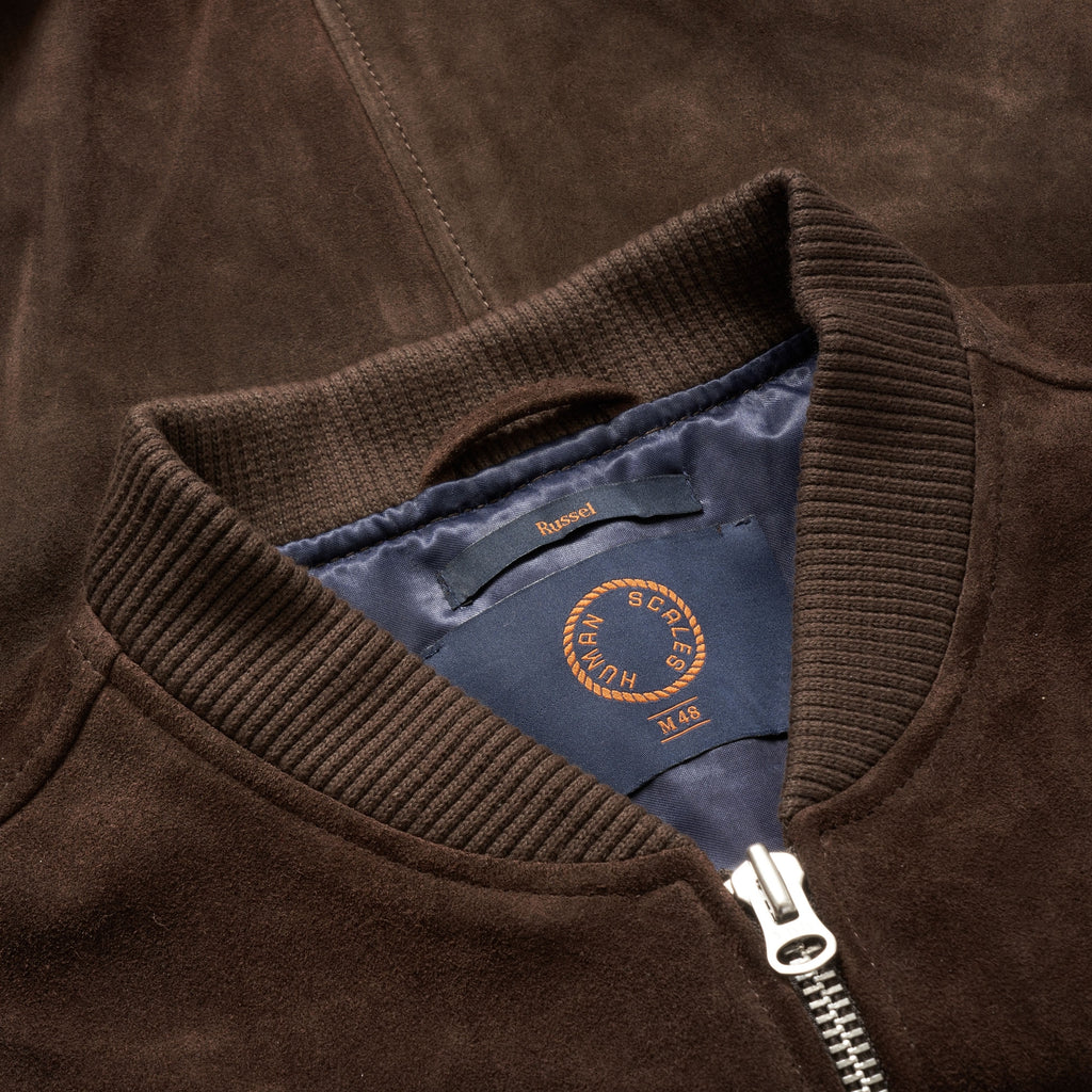 Human Scales Chocolate Double Texture Suede Russel Jacket