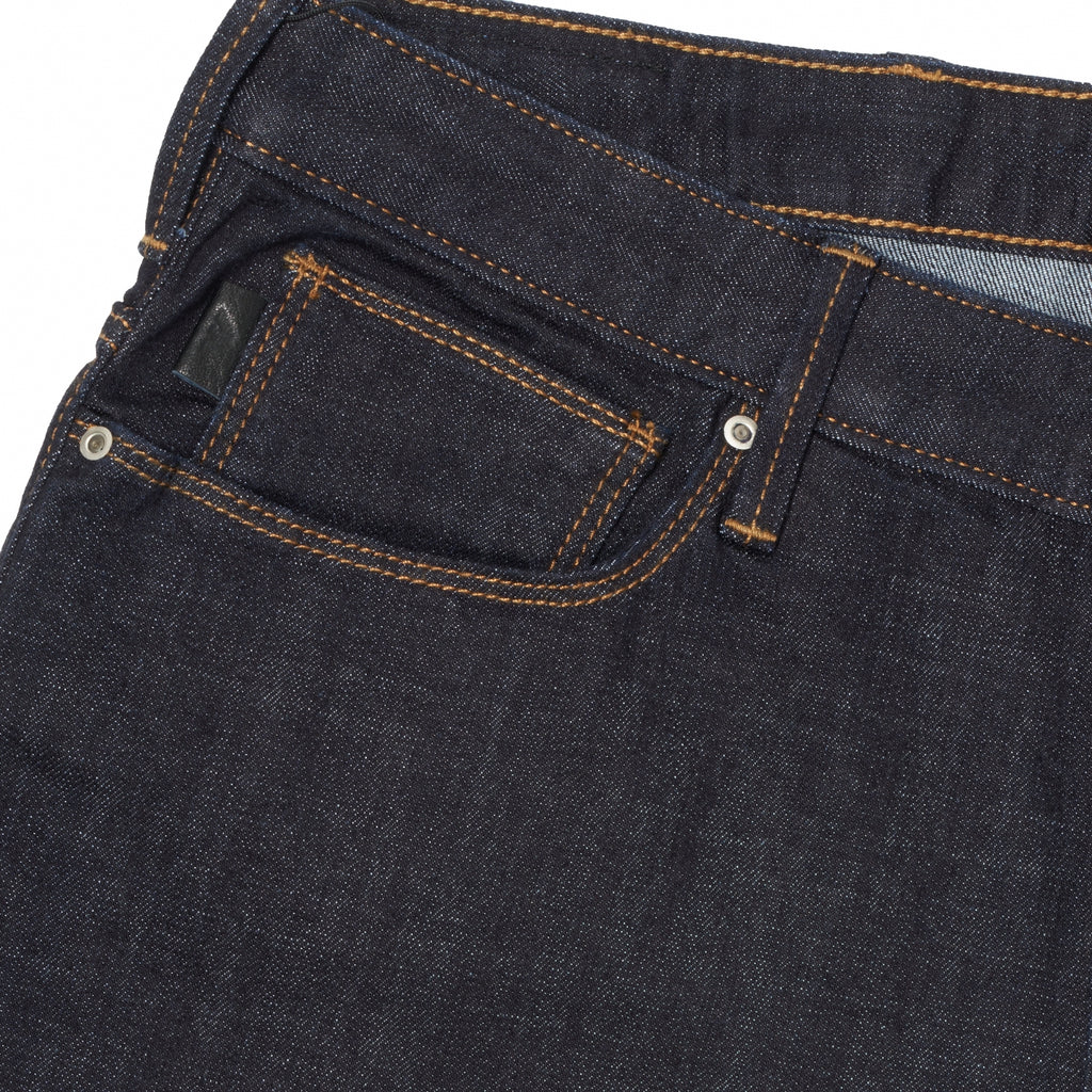 Emporio Armani Dark Blue Tobacco Stitch J06 Slim-Fit Jeans
