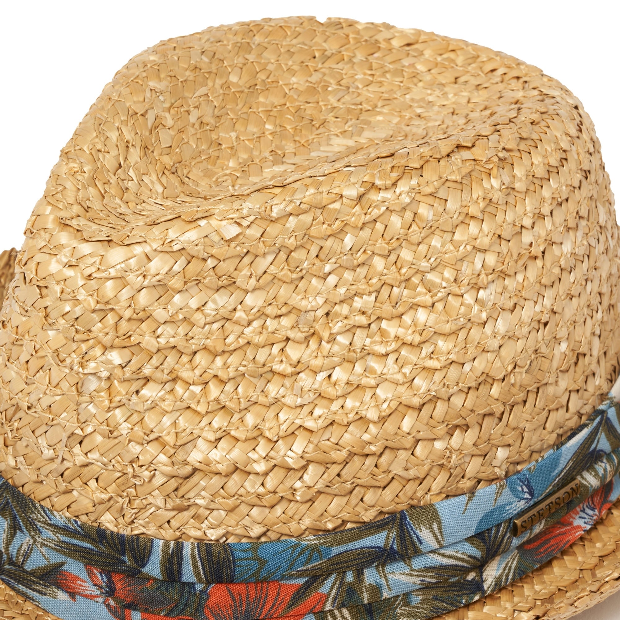 Stetson Hats Wheat Player Vintage Straw Fedora Hat