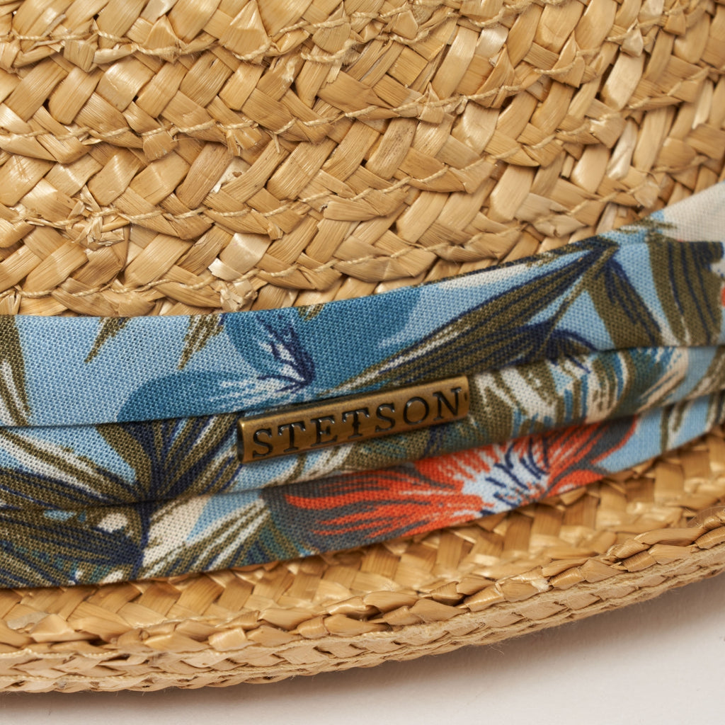 Stetson Hats Wheat Player Vintage Straw Fedora Hat