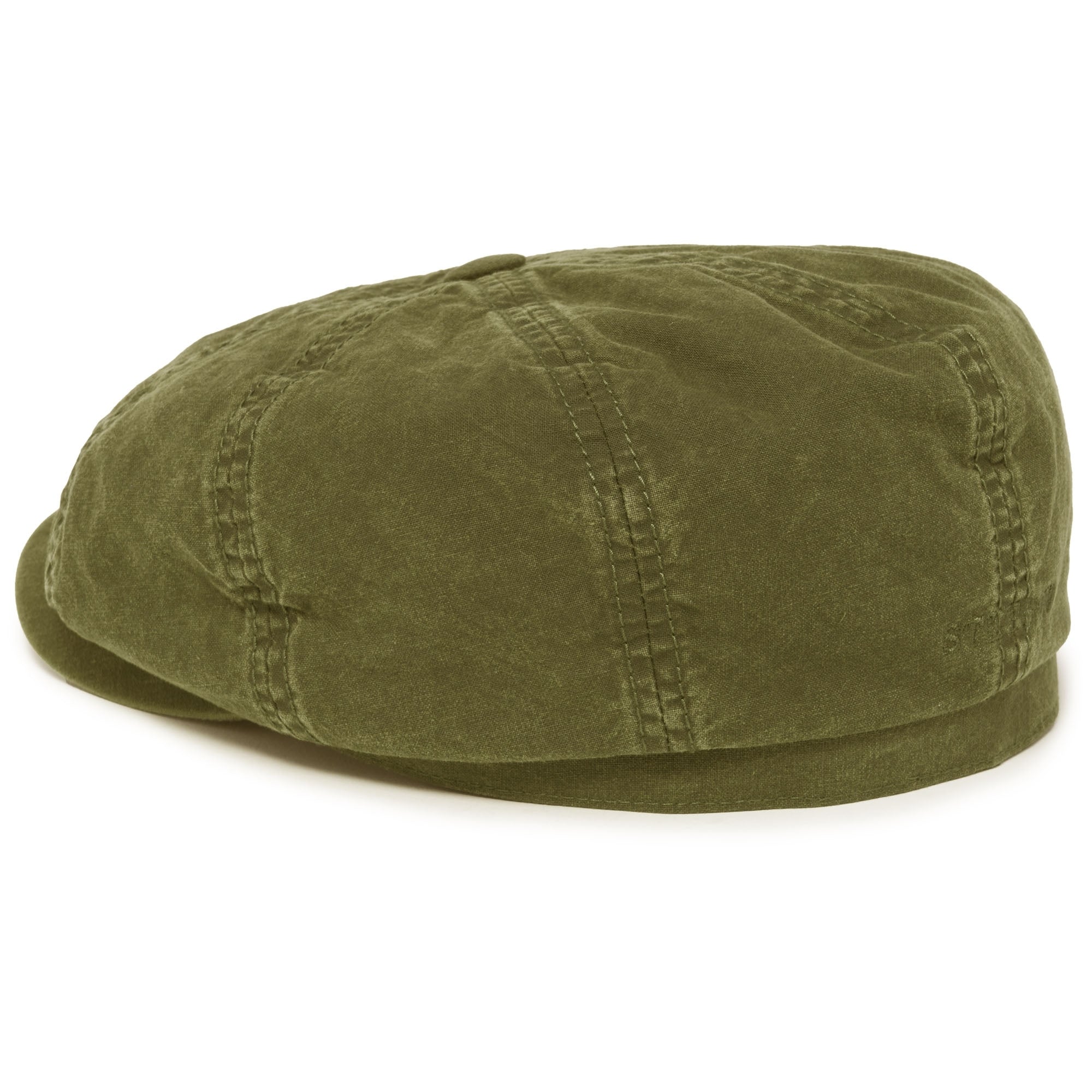 Stetson Hats Hatteras Delave Cotton Flat Cap- Khaki