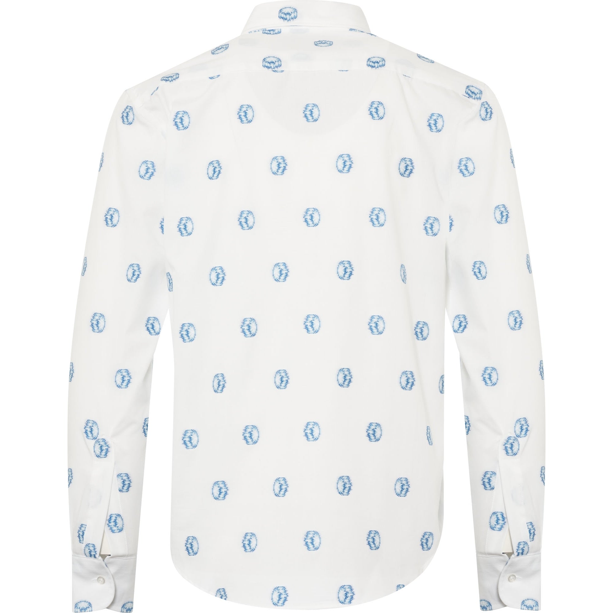 Naked & Famous x Street Fighter™ 2 White Hadouken Jacquard Shirt