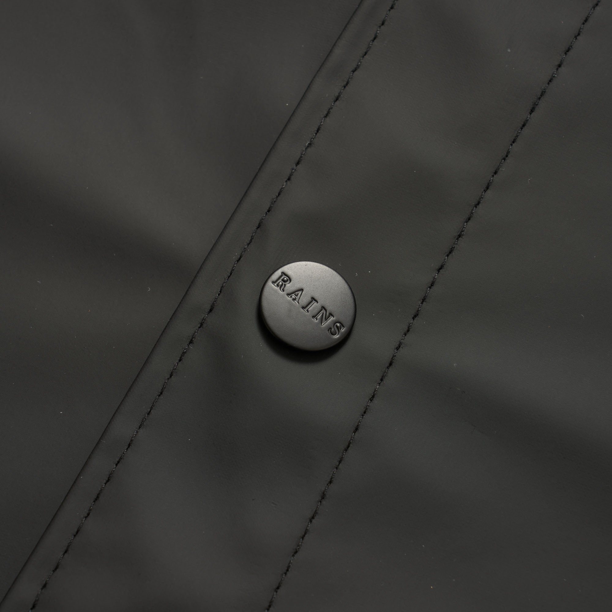 Rains Long Jacket - Black